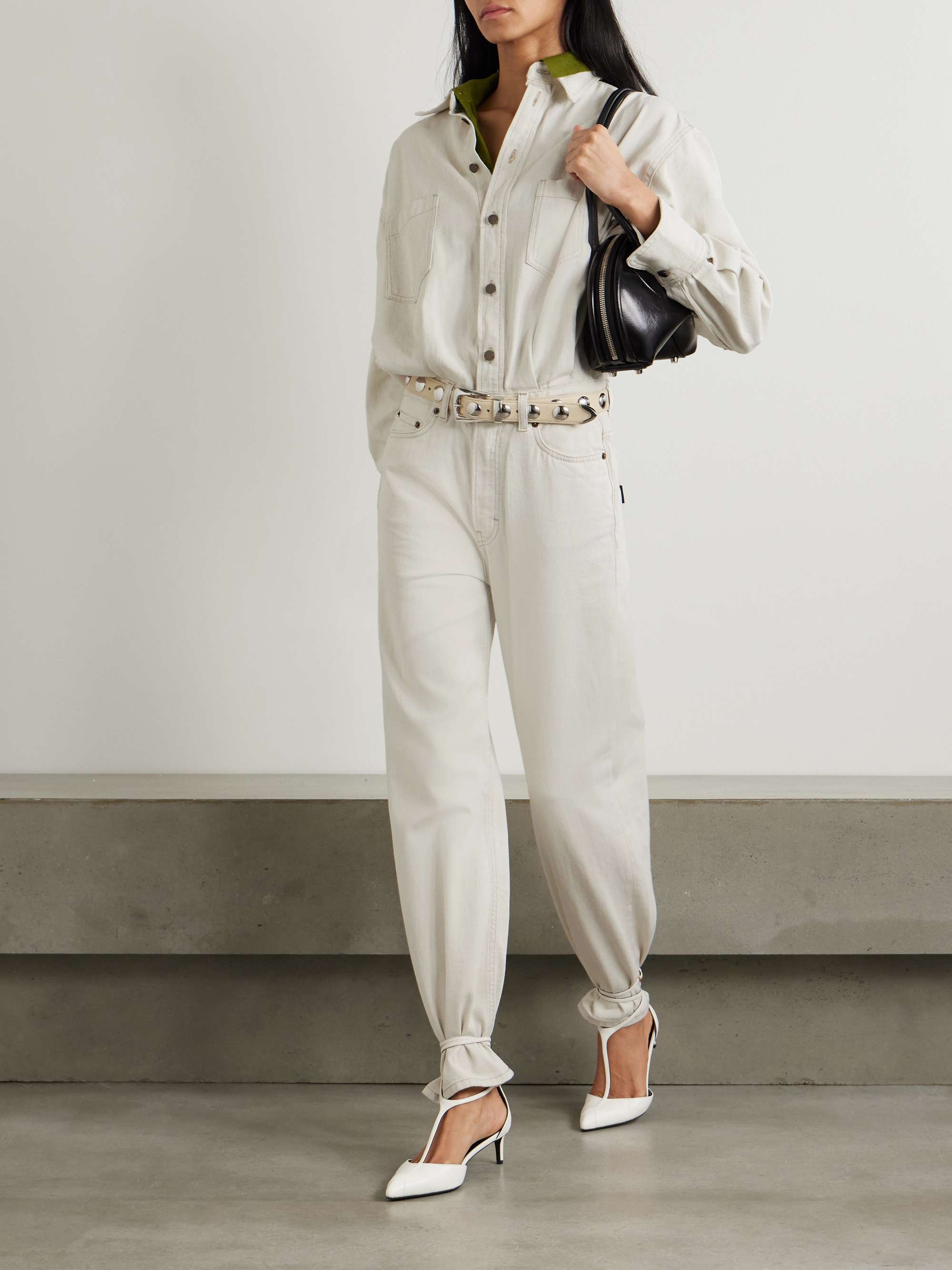 Tessie denim jumpsuit view