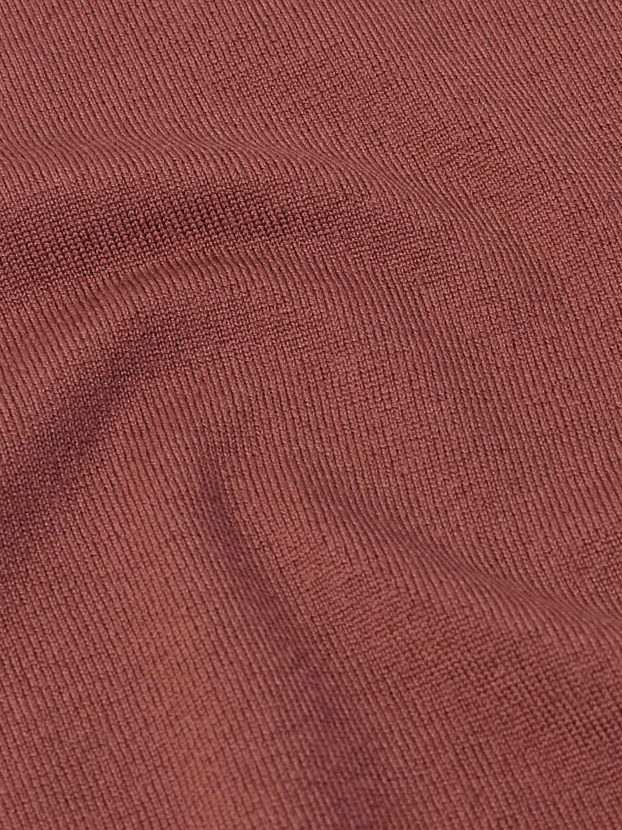 Zanone Wool-Blend Polo Shirt view