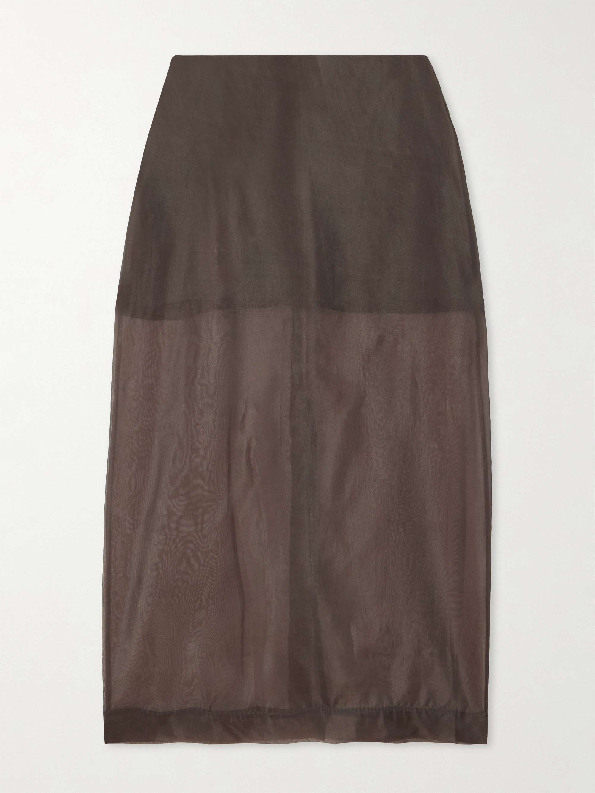 Peri silk-blend organza midi skirt view