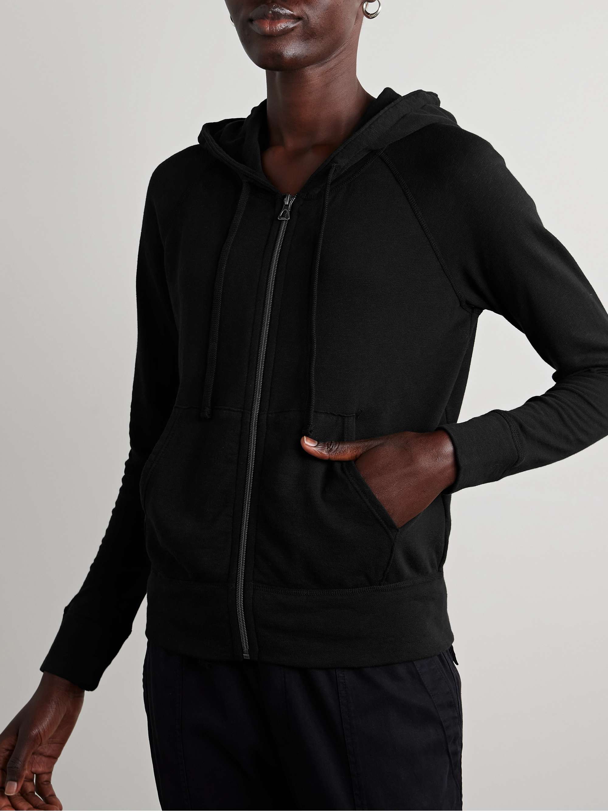 Vintage French cotton-terry hoodie view