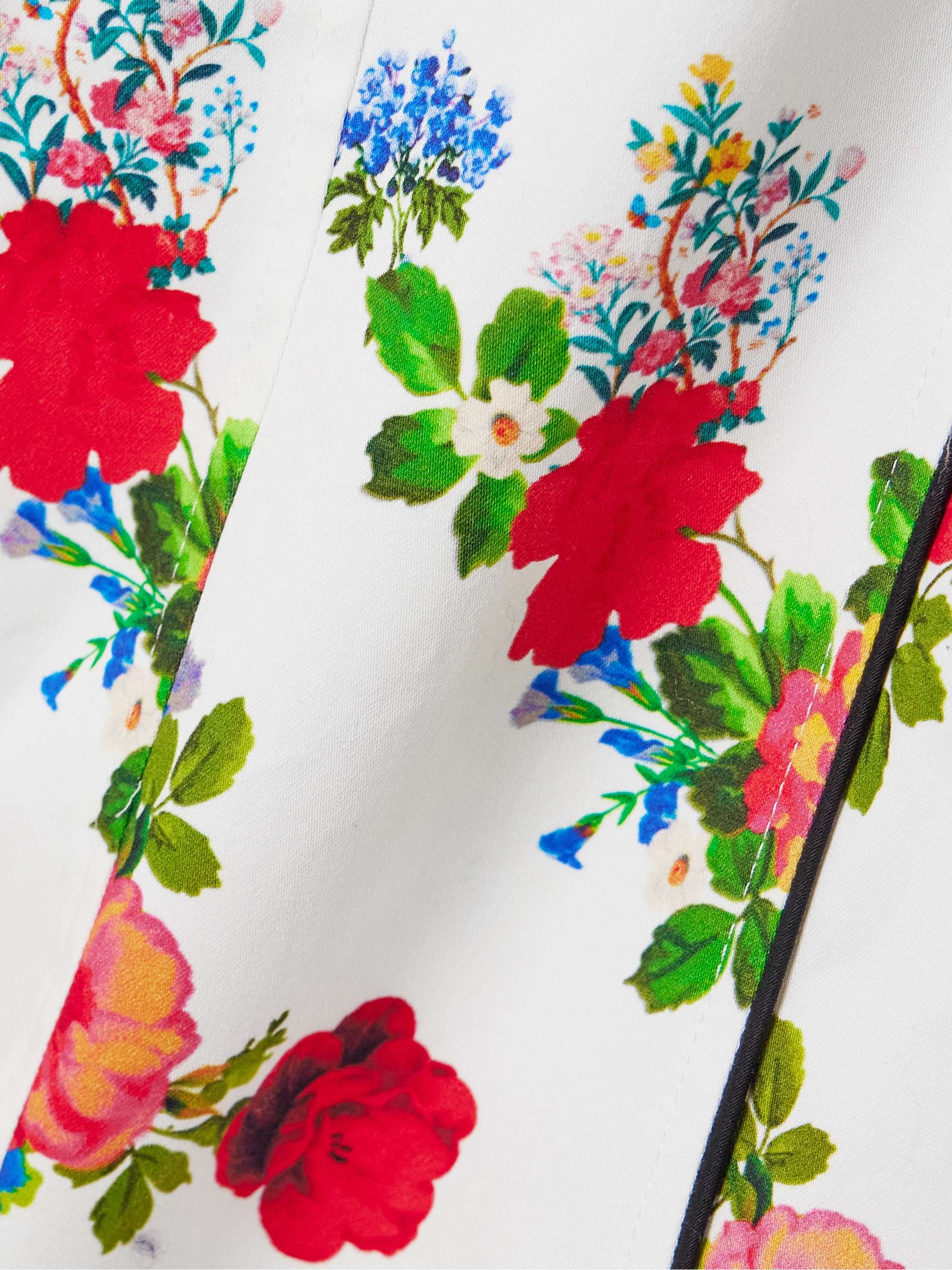 Maryan strapless floral-print cotton-blend poplin midi dress view