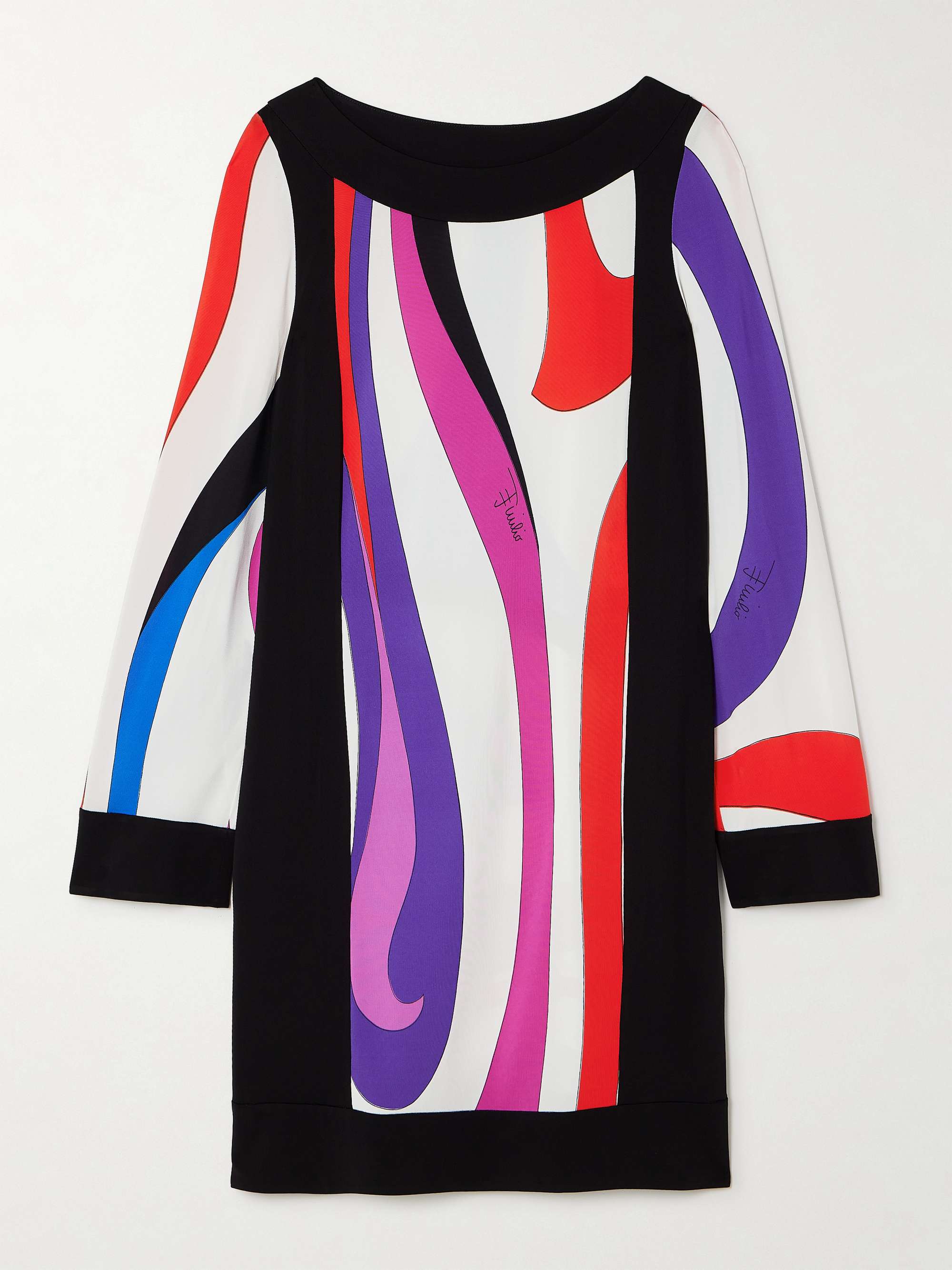 Marmo printed satin mini dress view