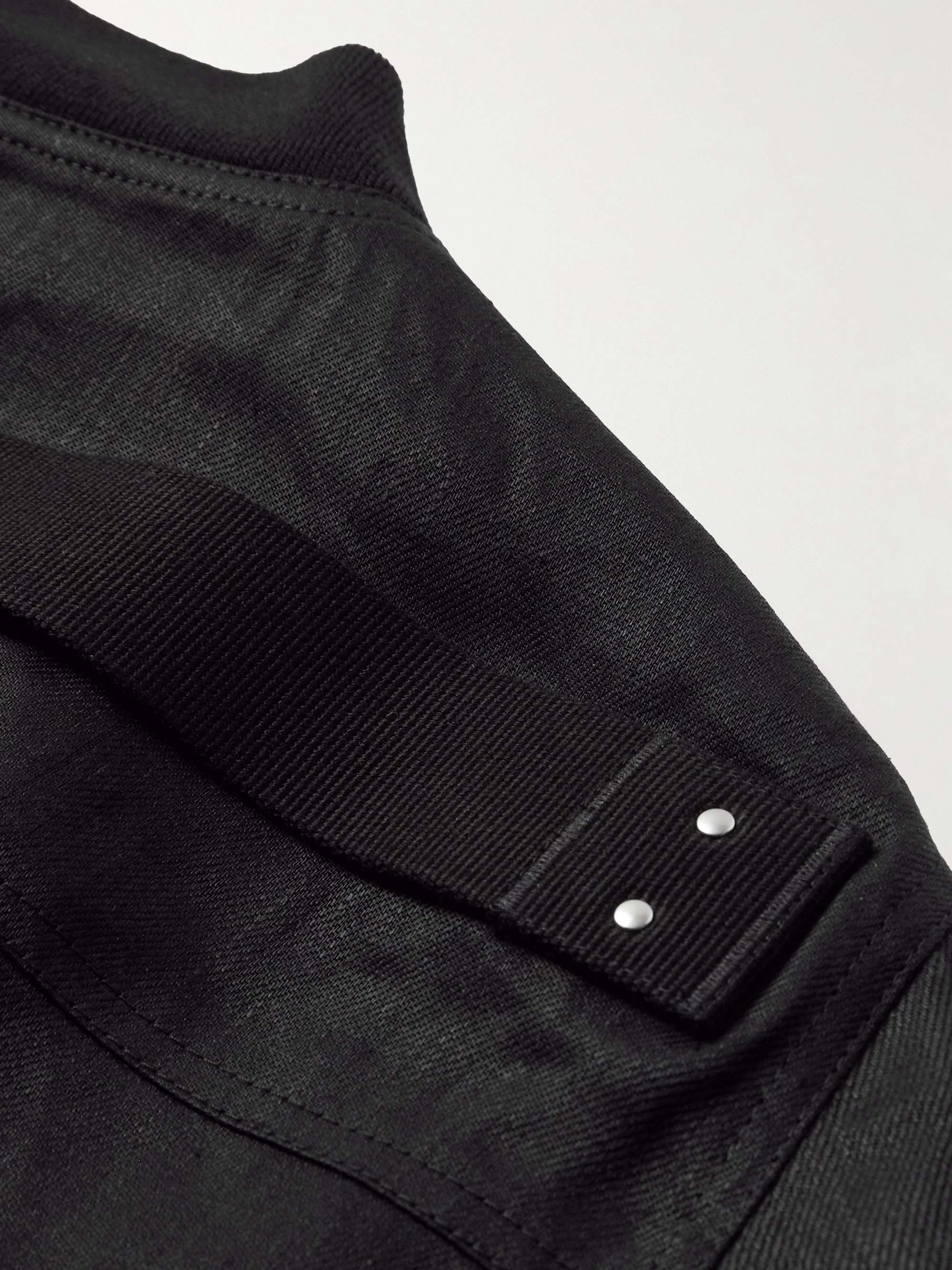 Classic Flight Webbing-Trimmed Cotton-Twill Bomber Jacket view