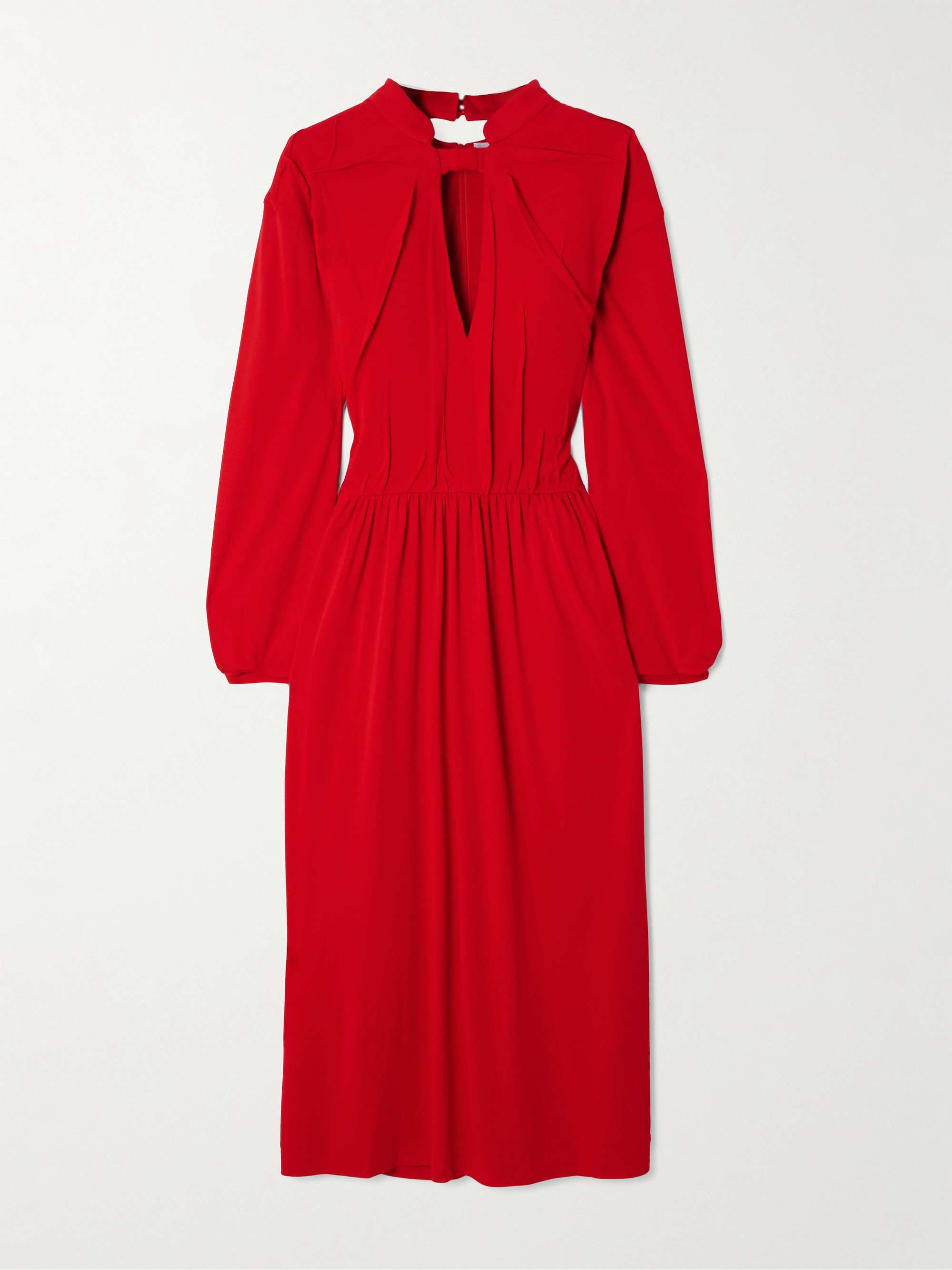 Crepe midi dress view