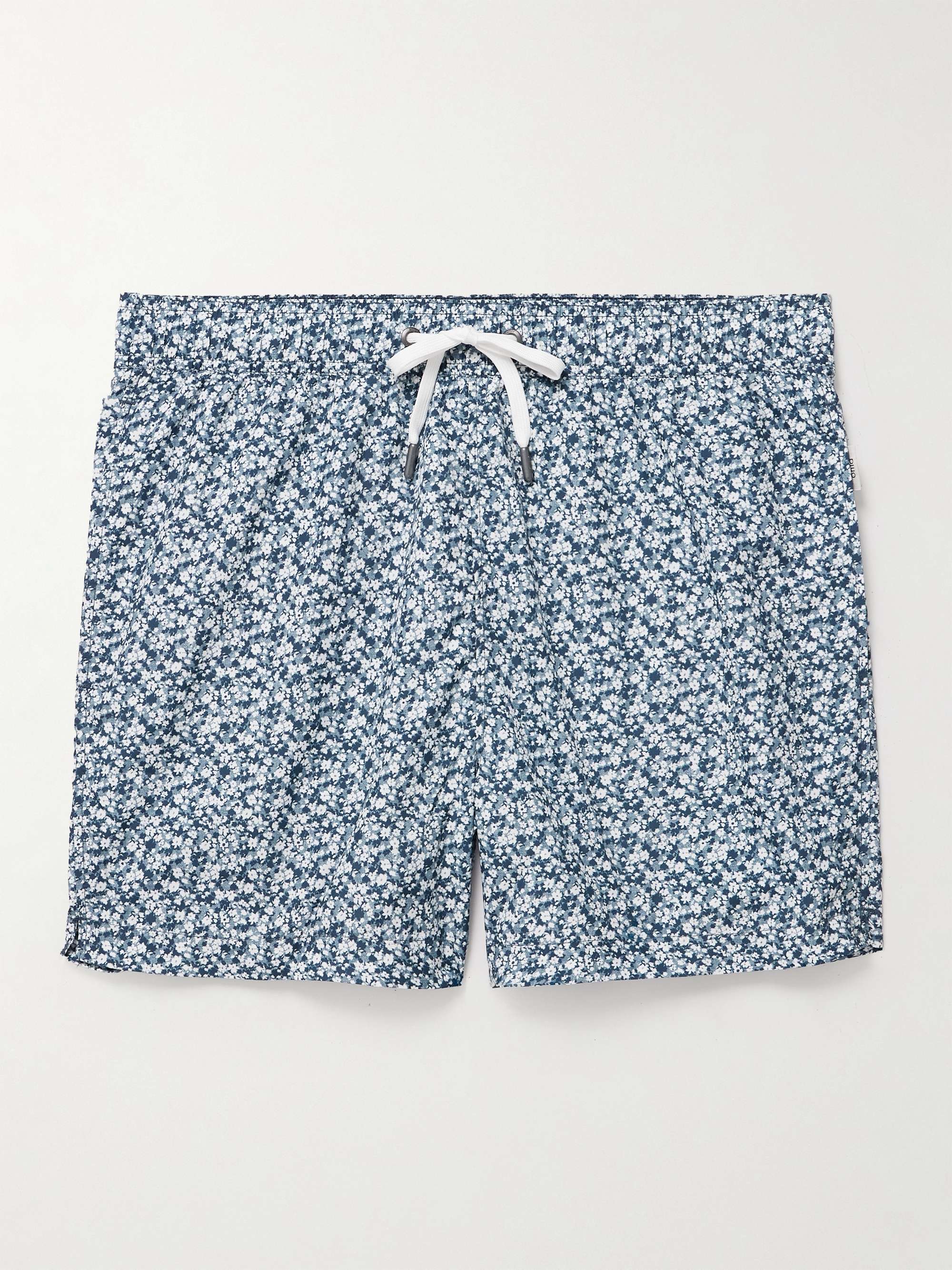 Charles Slim-Fit Mid-Length Floral-Print Swim Shorts view