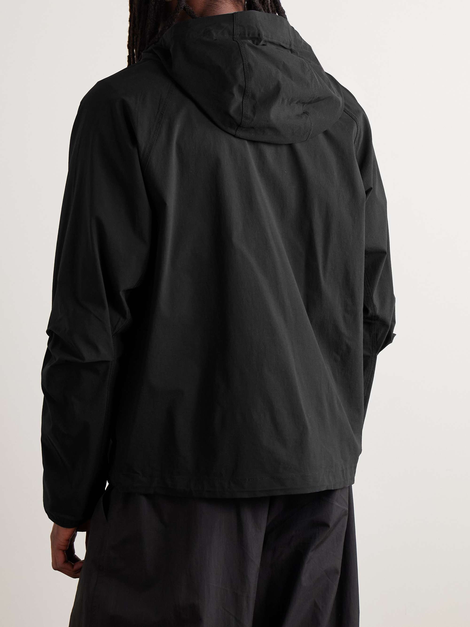 Tech Logo-Print Stretch-Nylon Hooded Jacket view
