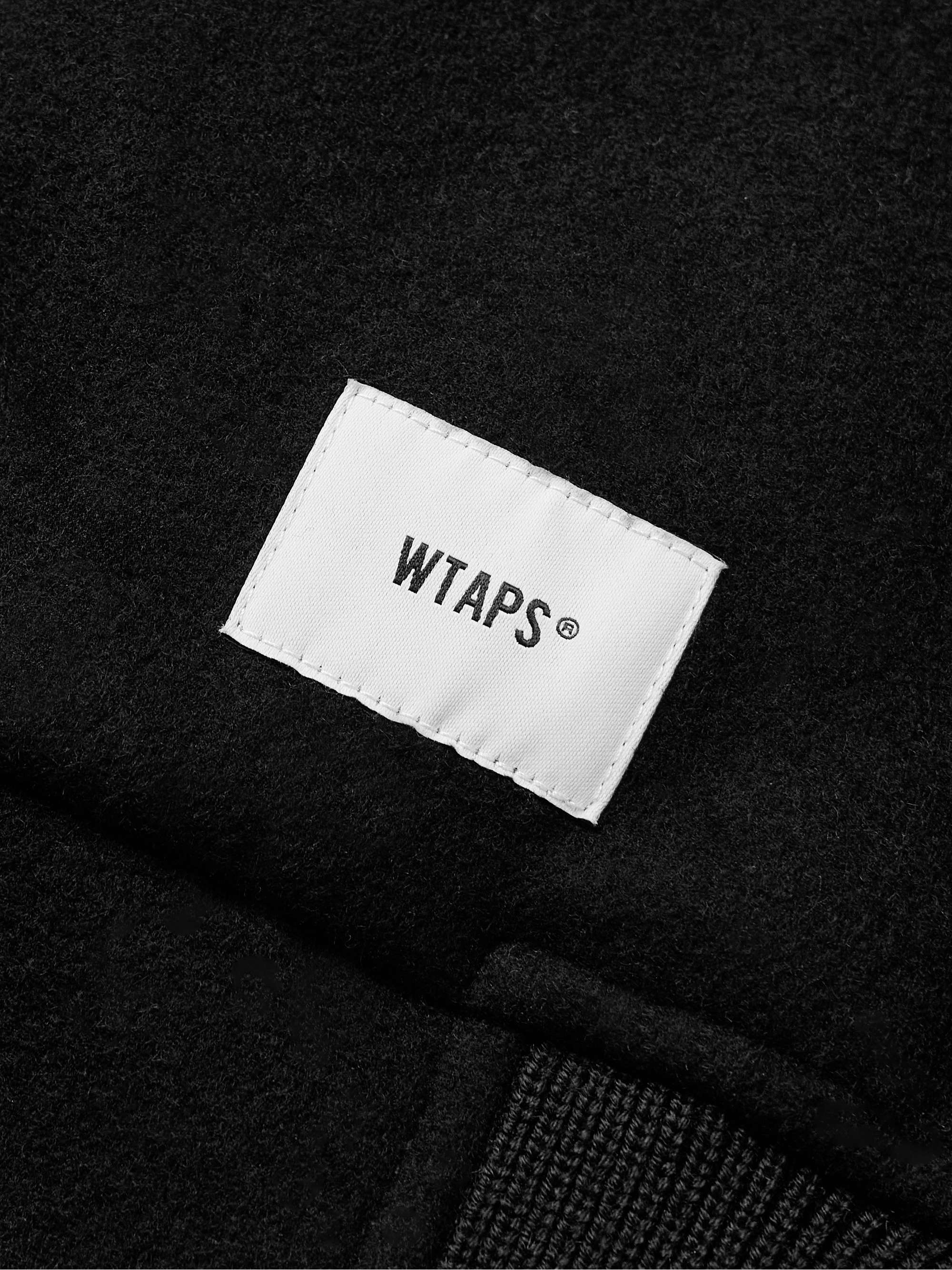 Logo-Appliquéd and Embroidered Melton Wool-Blend Felt Bomber Jacket view