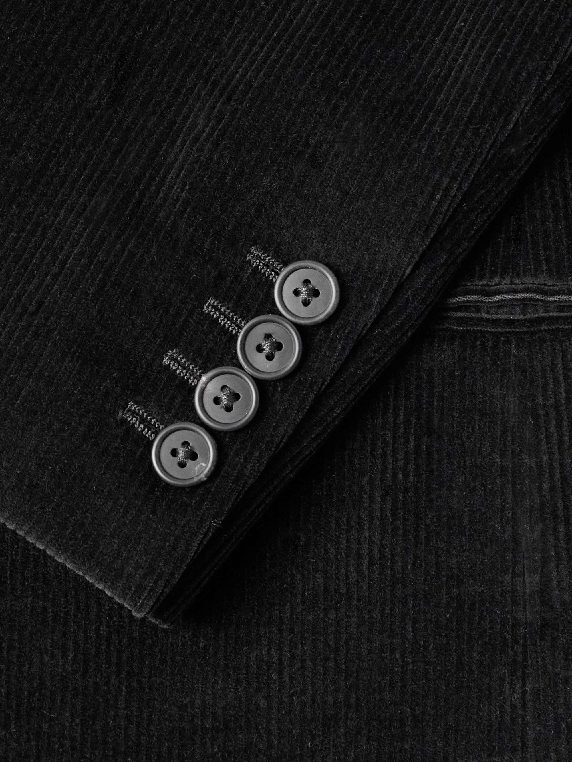 Donnes Double-Breasted Cotton and Cashmere-Blend Corduroy Suit Jacket view