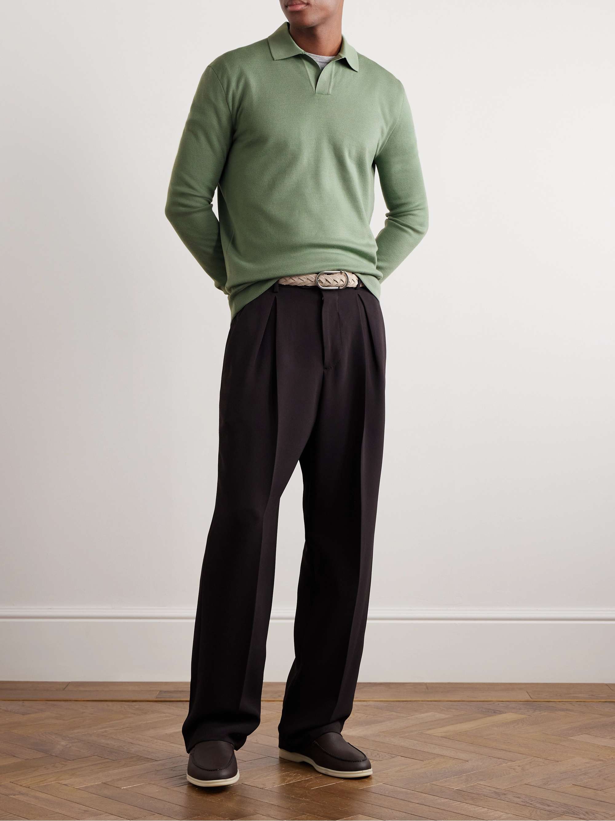 Aspen Wool Polo Shirt view