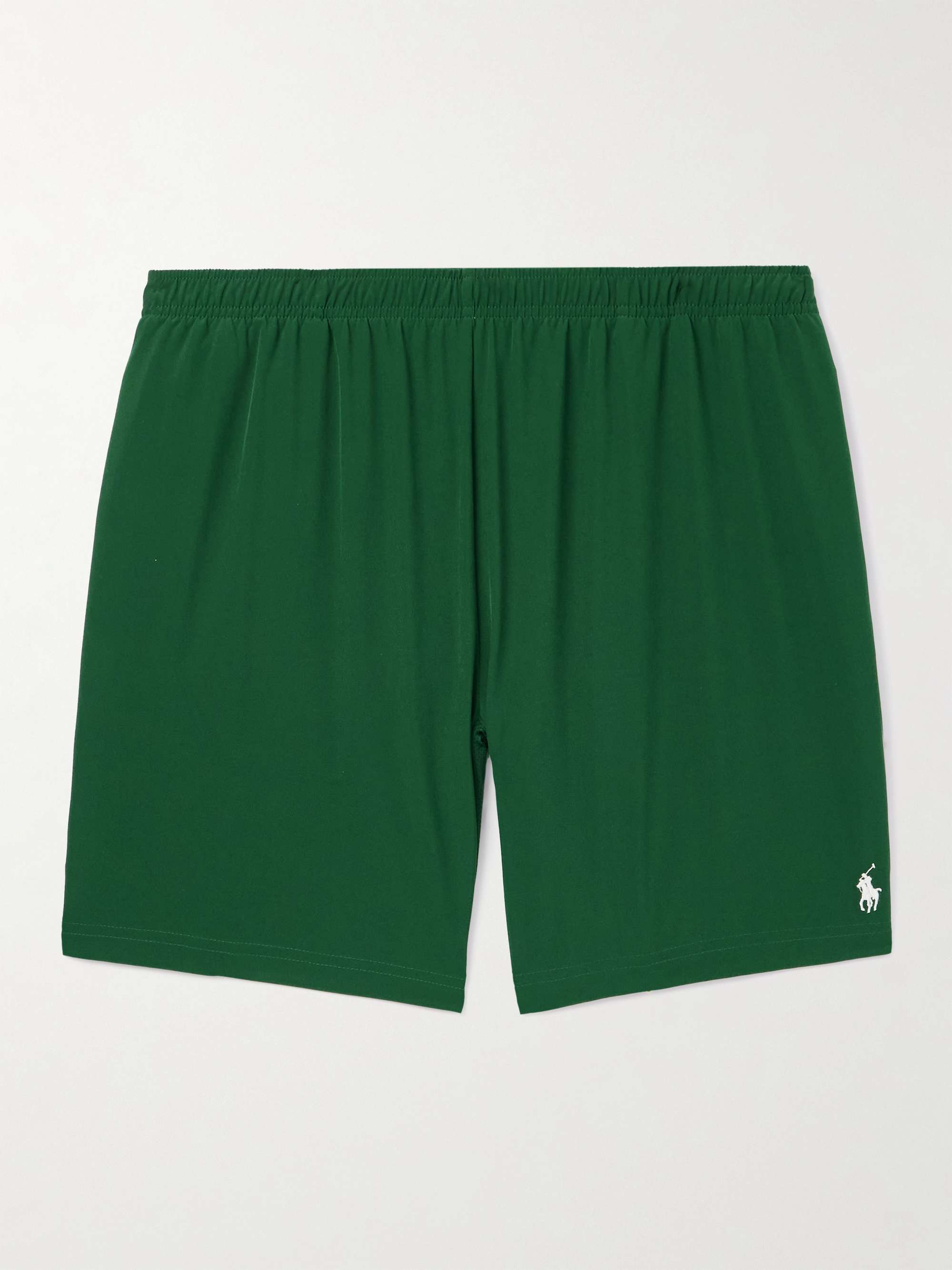 + Wimbledon Straight-Leg Perforated Stretch Recycled-Shell Shorts view