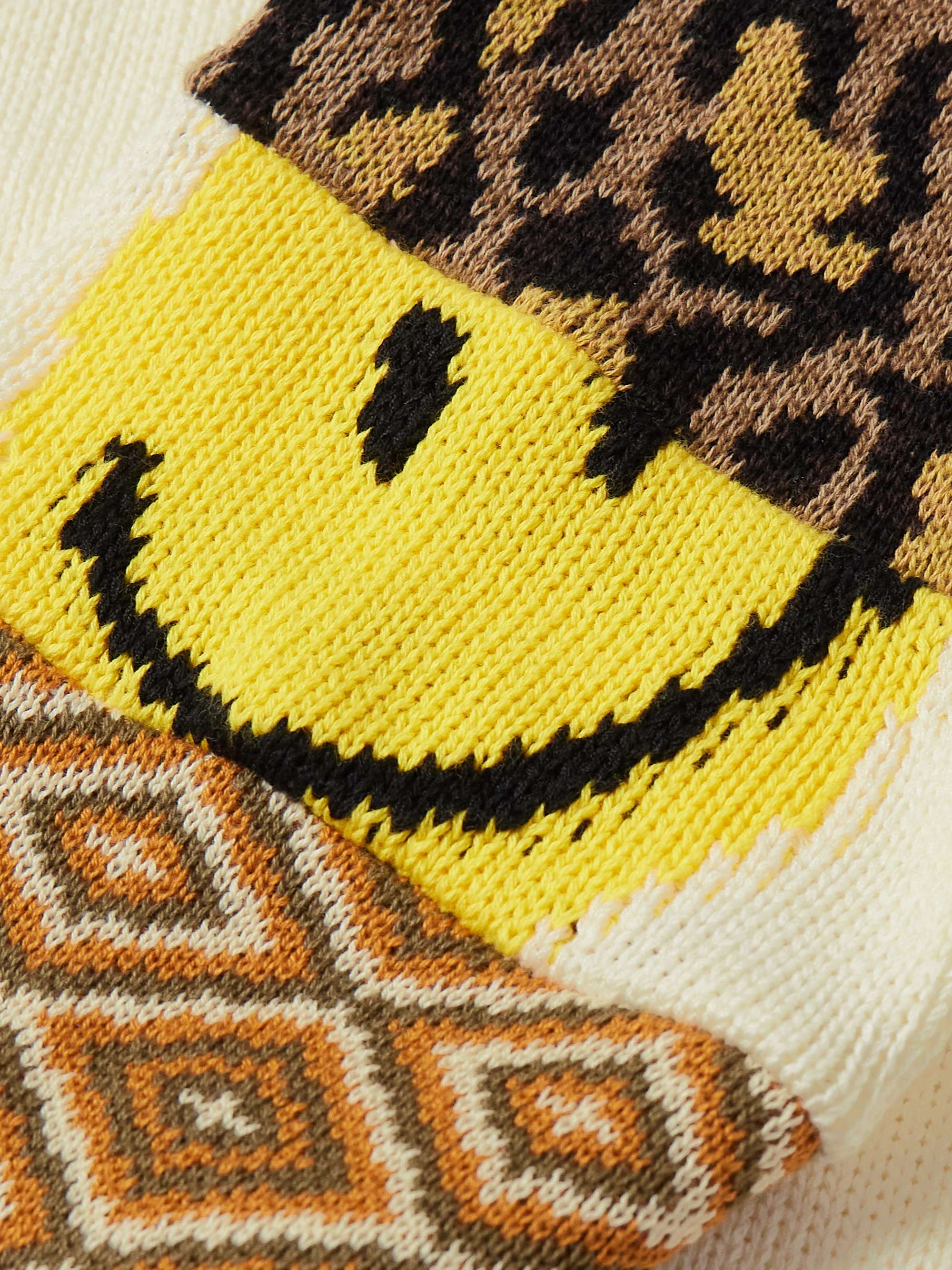 5G Distressed Jacquard-Knit Sweater view