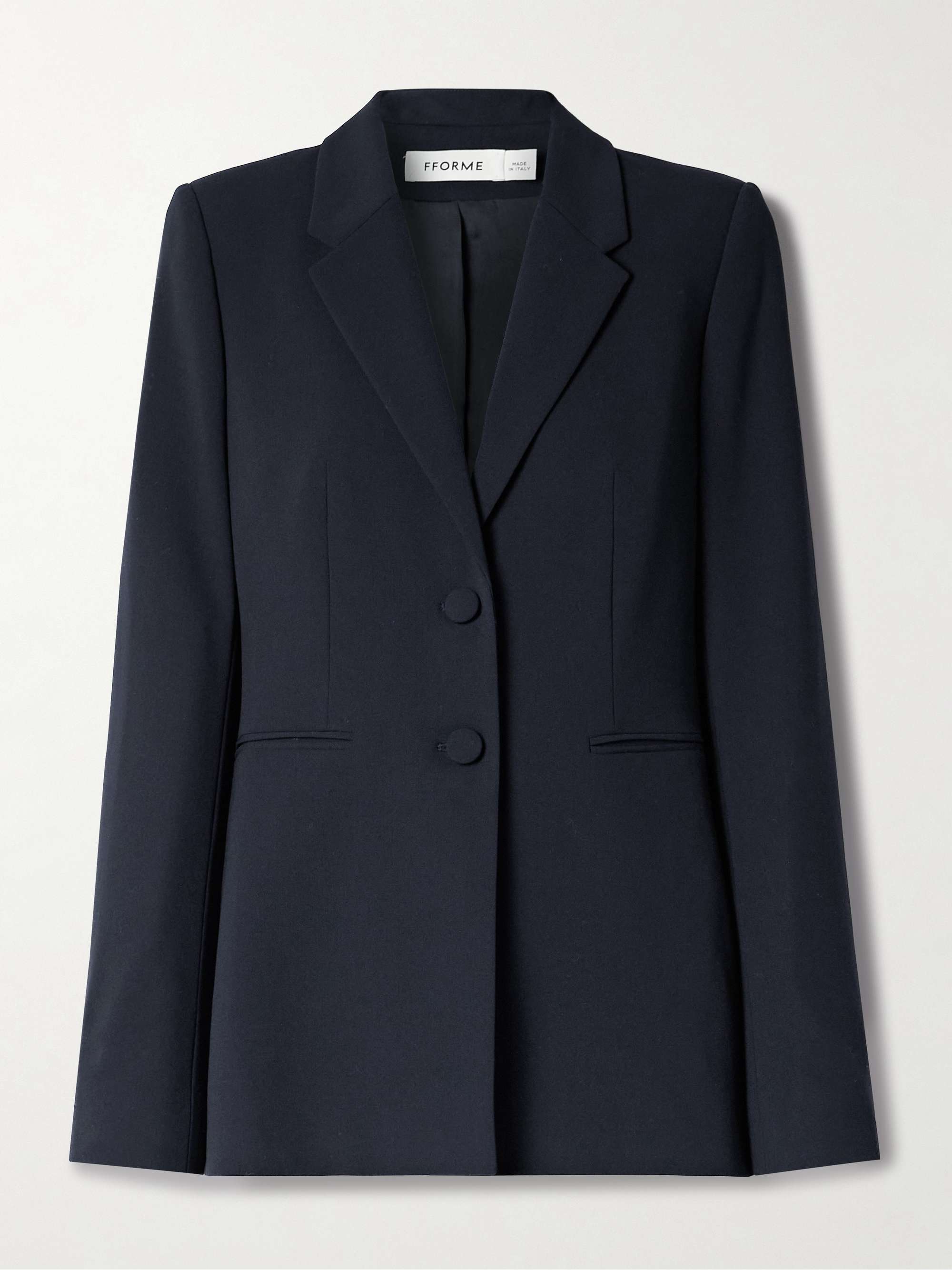 Bennet wool-blend crepe blazer view