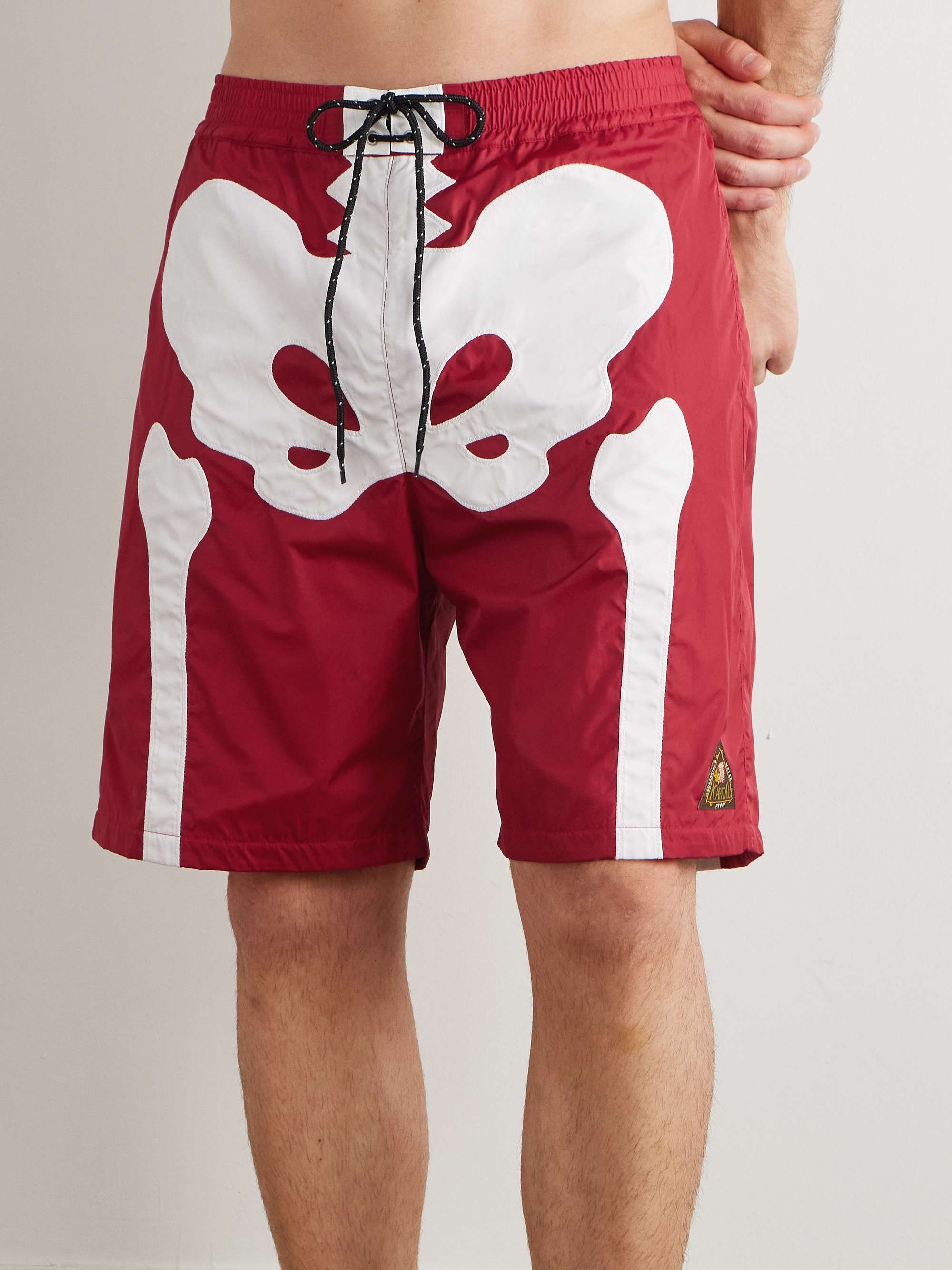 Straight-Leg Long-Length Panelled Swim Shorts view