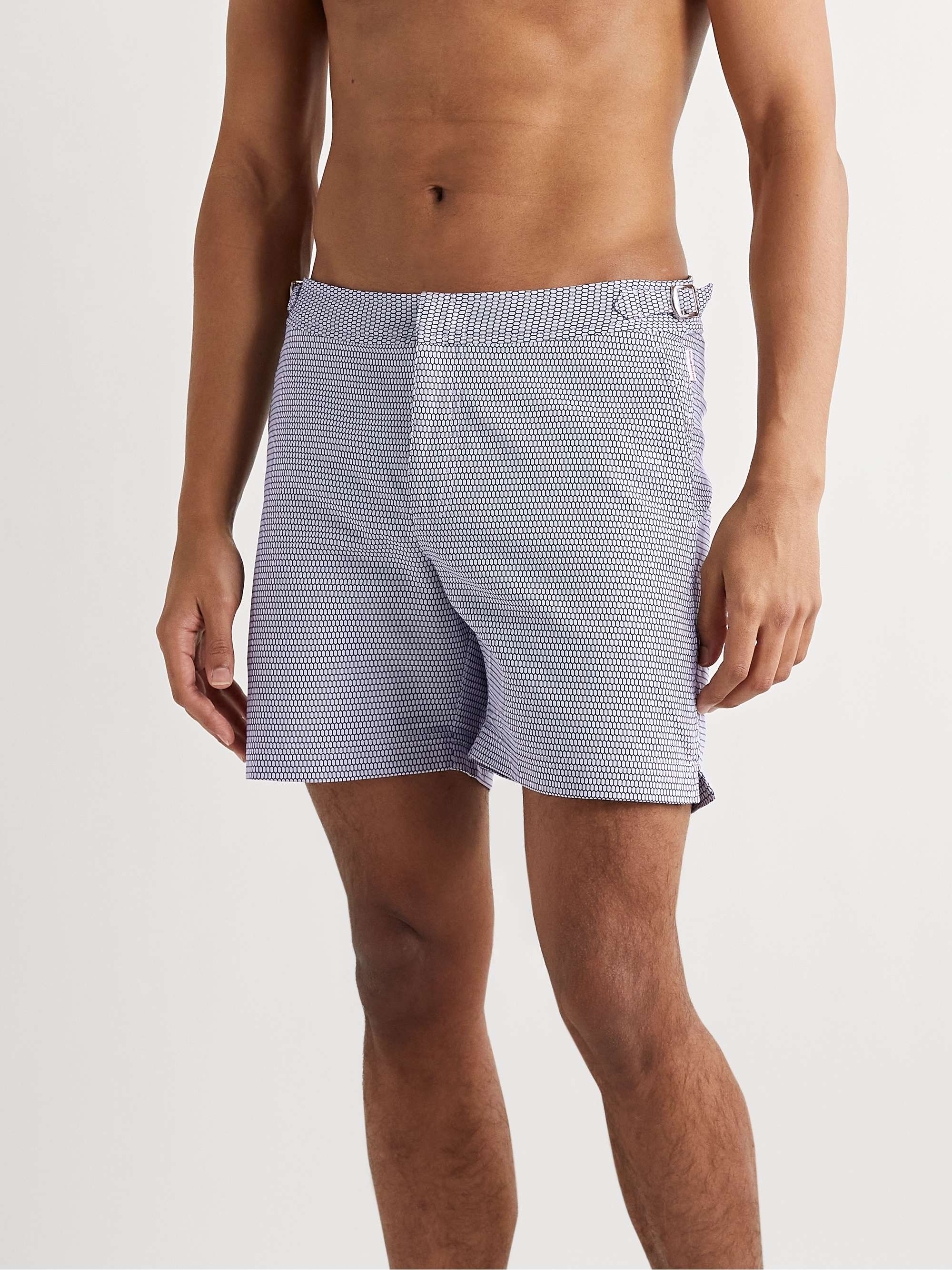 Bulldog X Fenella Slim-Fit Mid-Length Jacquard Swim Shorts view