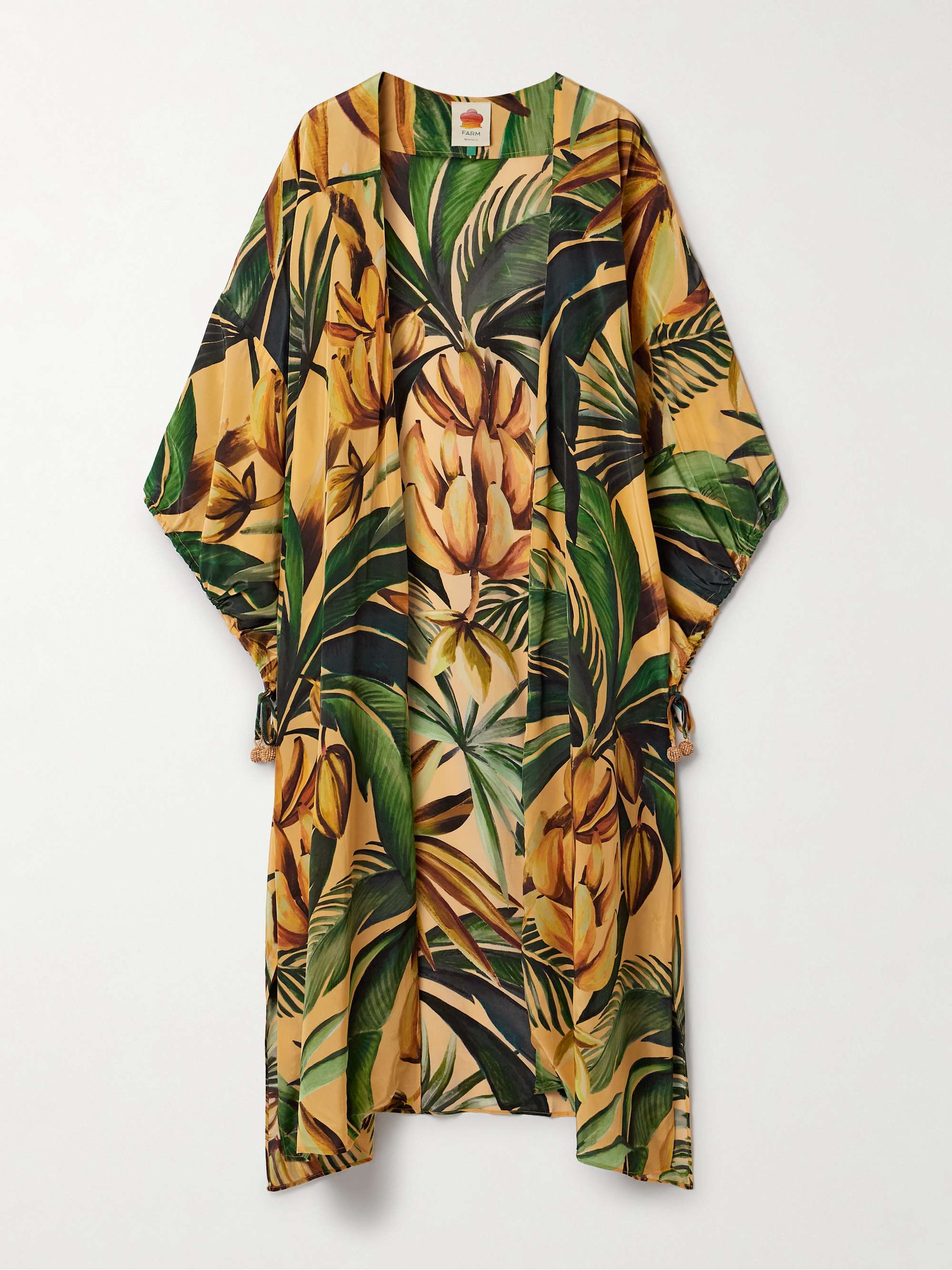 Printed satin coverup view
