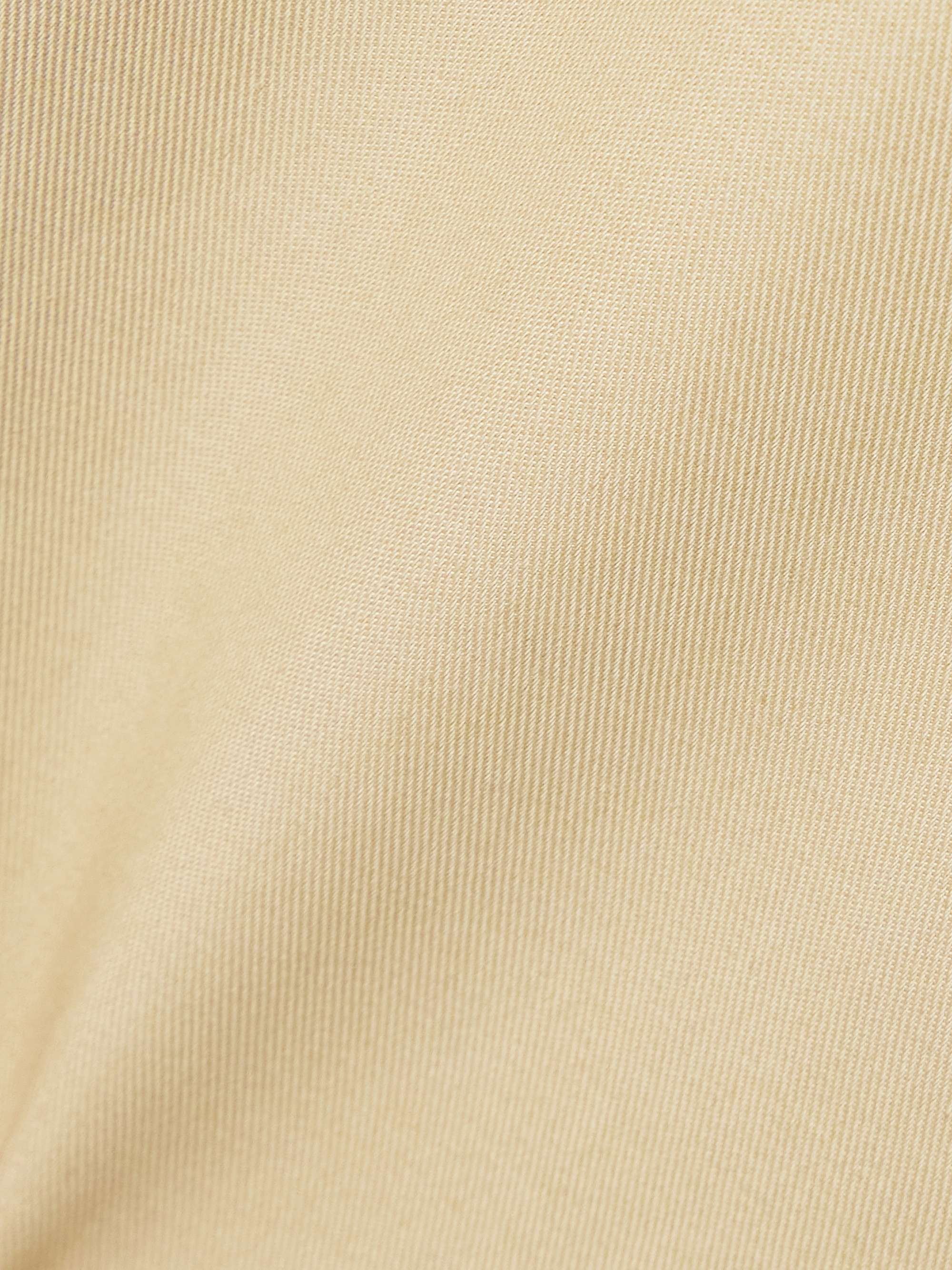 Cotton-drill cargo skirt view