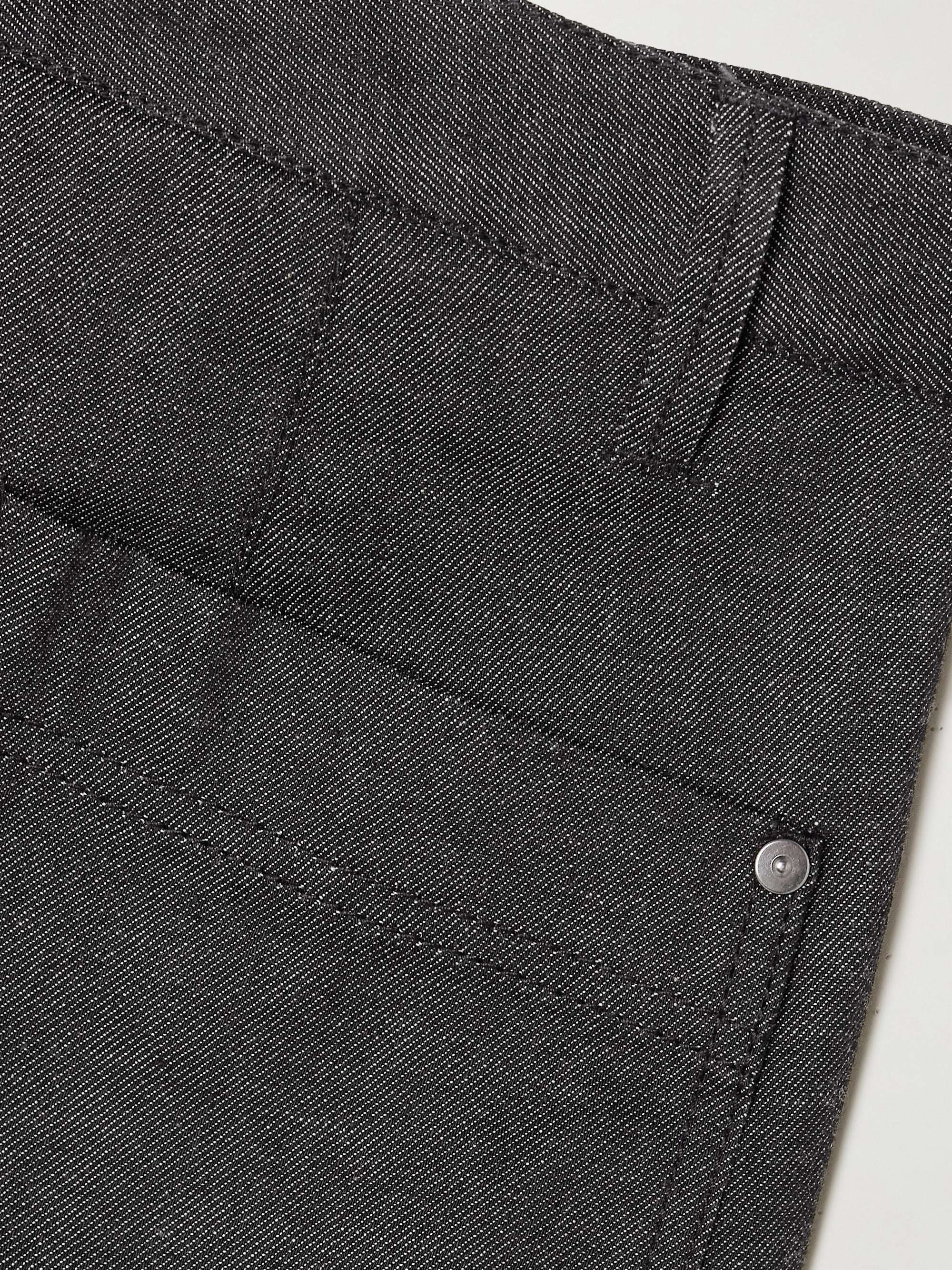 Bow organic high-rise barrel-leg jeans view