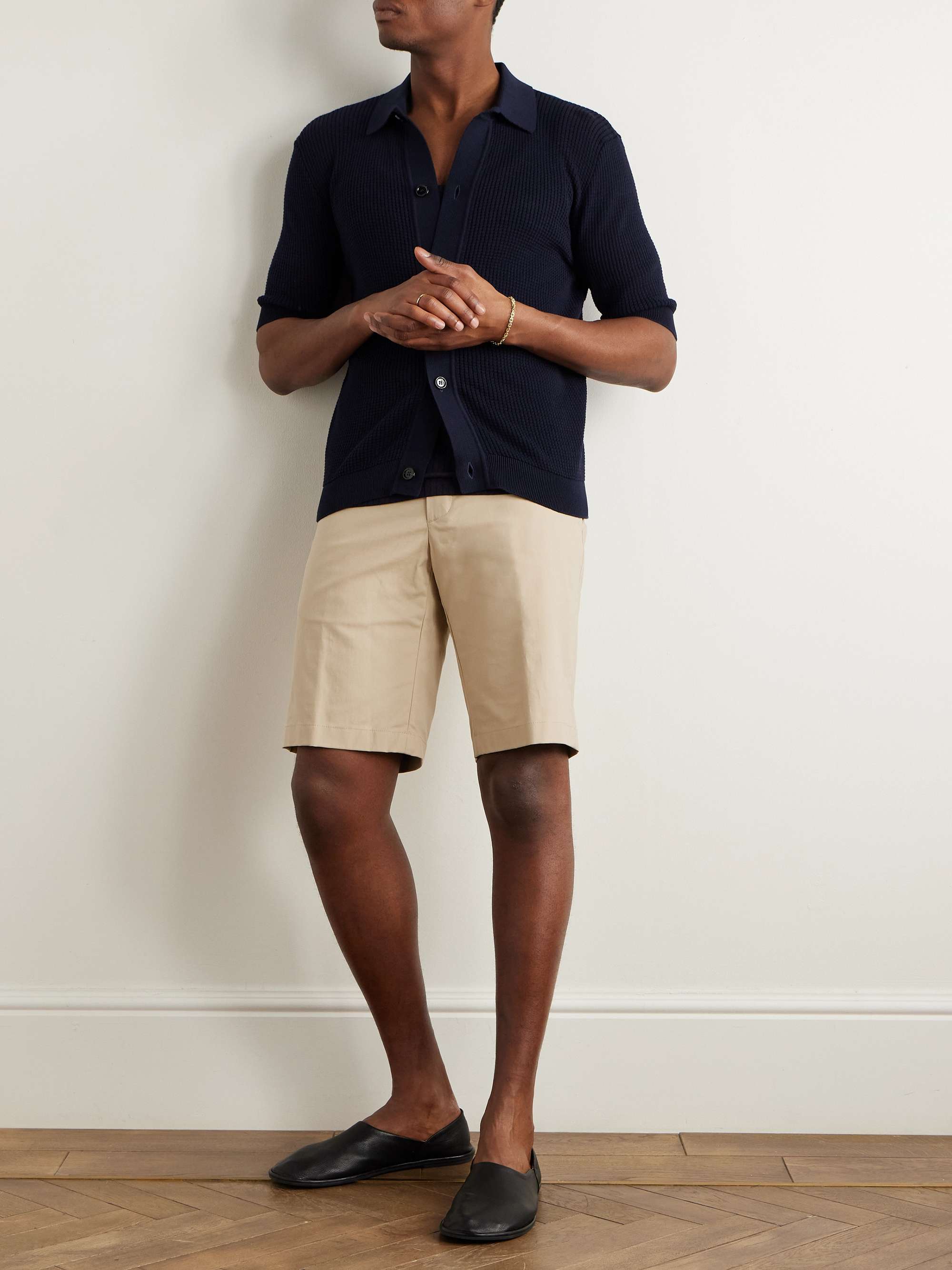 Jarno Straight-Leg Stretch-Cotton Bermuda Shorts view