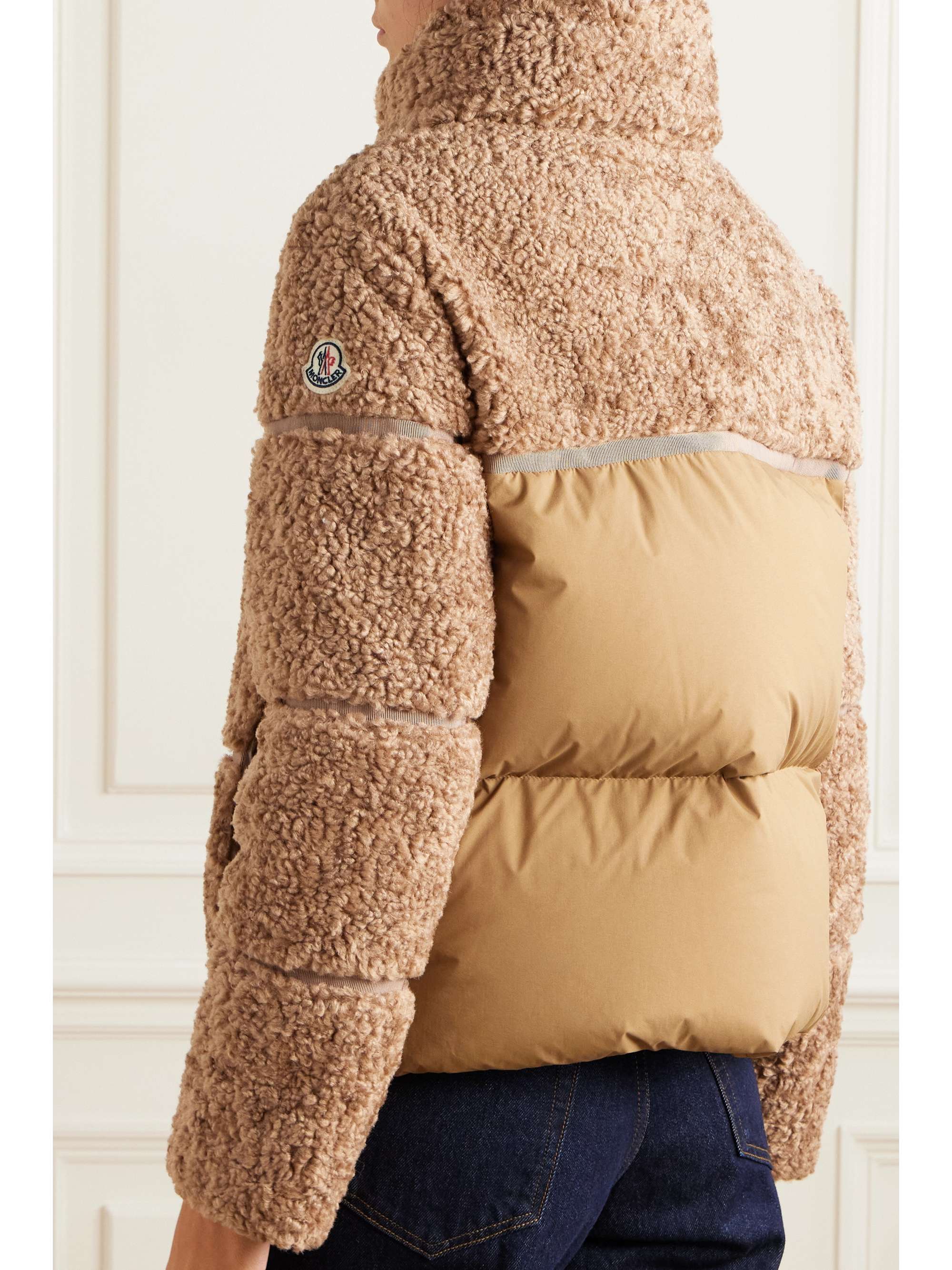 Segura quilted fleece and shell down jacket view