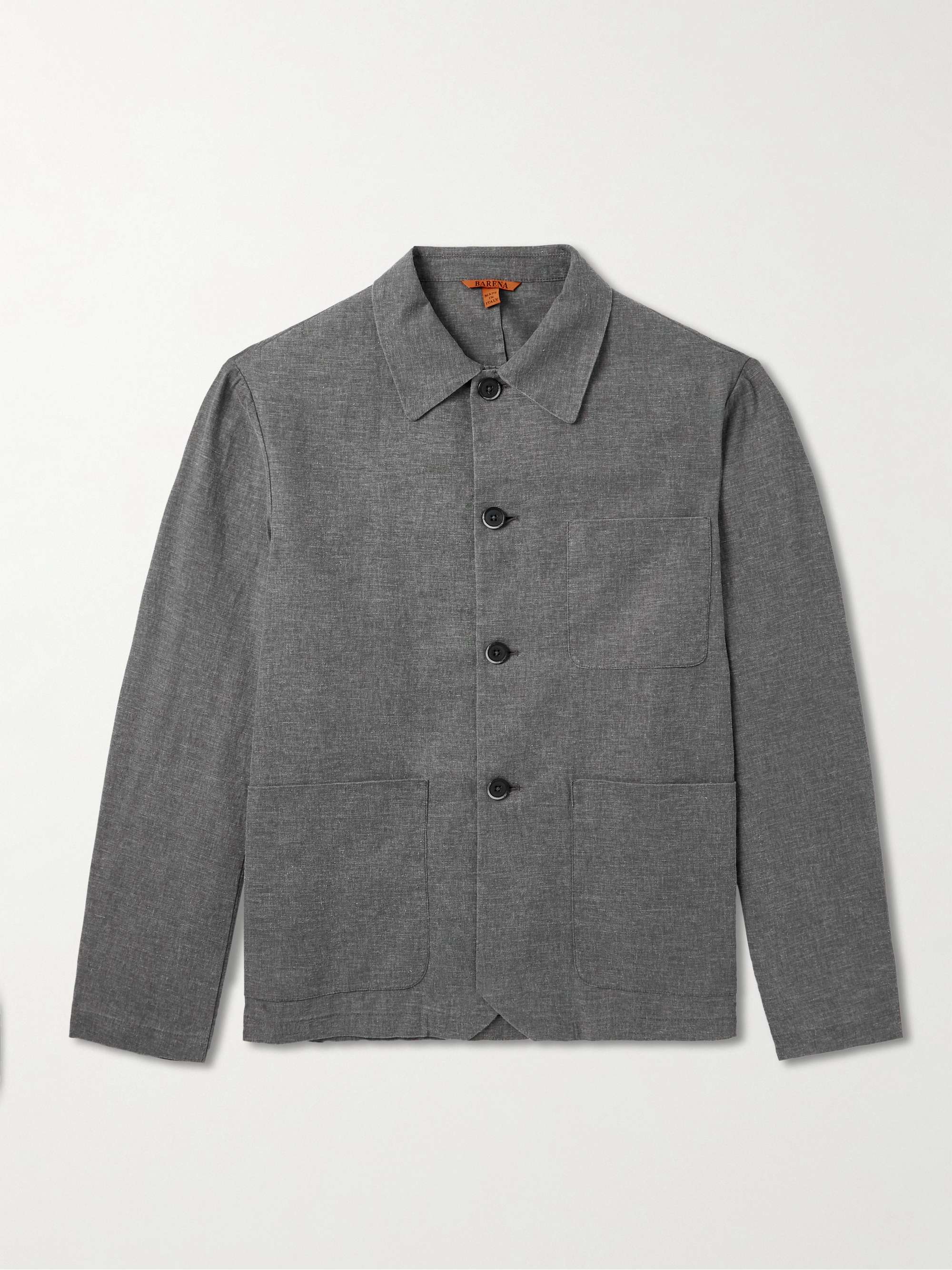 Visal Linen-Blend Overshirt view
