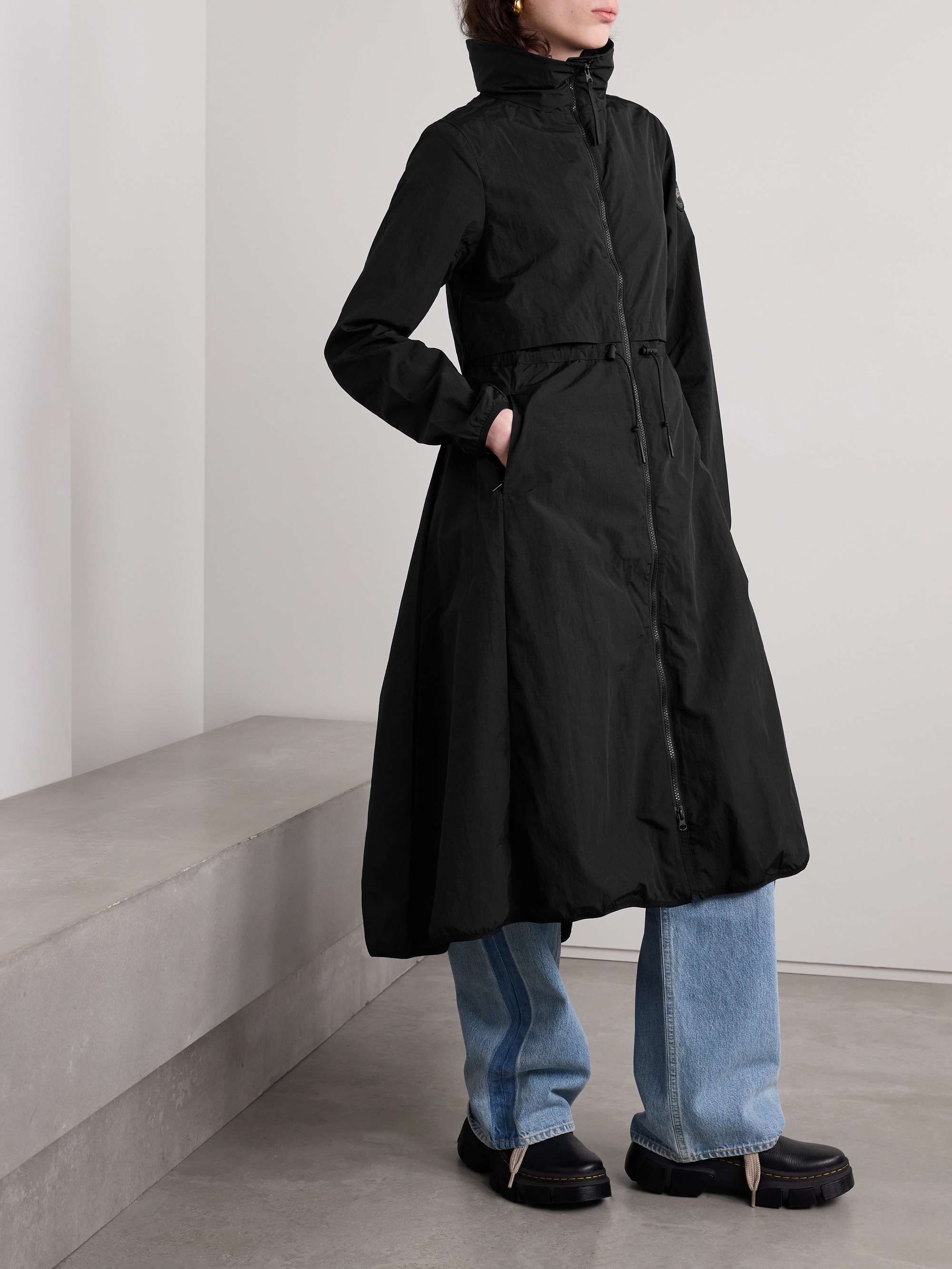 Sinclair appliquéd shell coat view