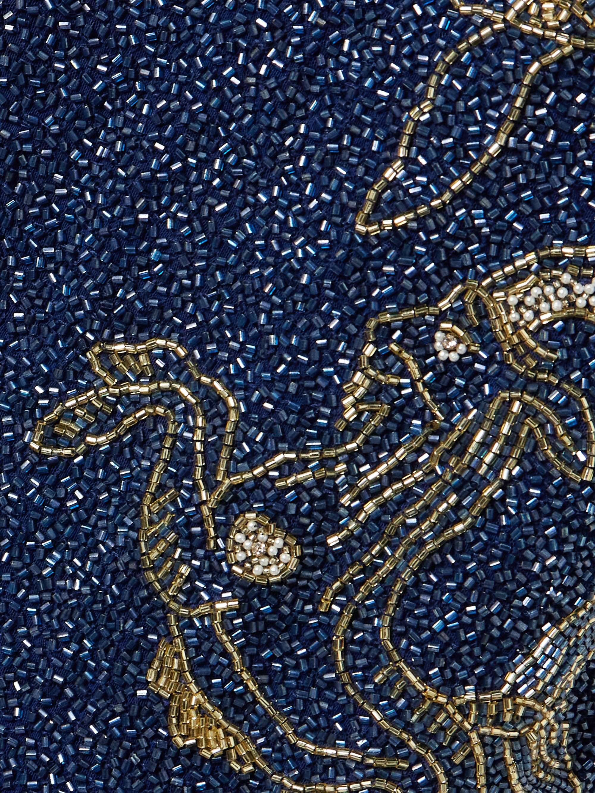 Zodiac embellished beaded stretch-crepe gown view