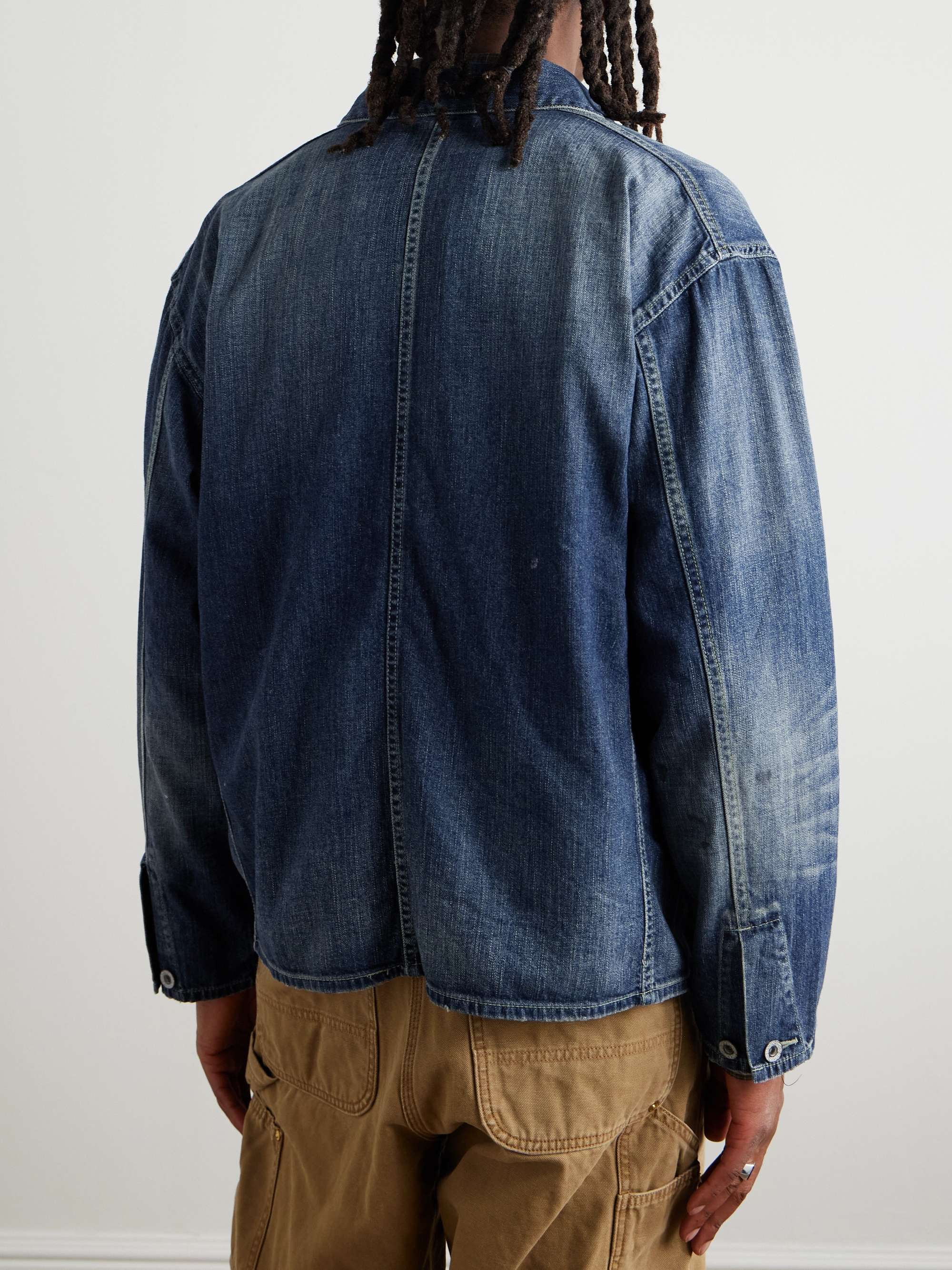 Logo-Appliquéd Denim Overshirt view