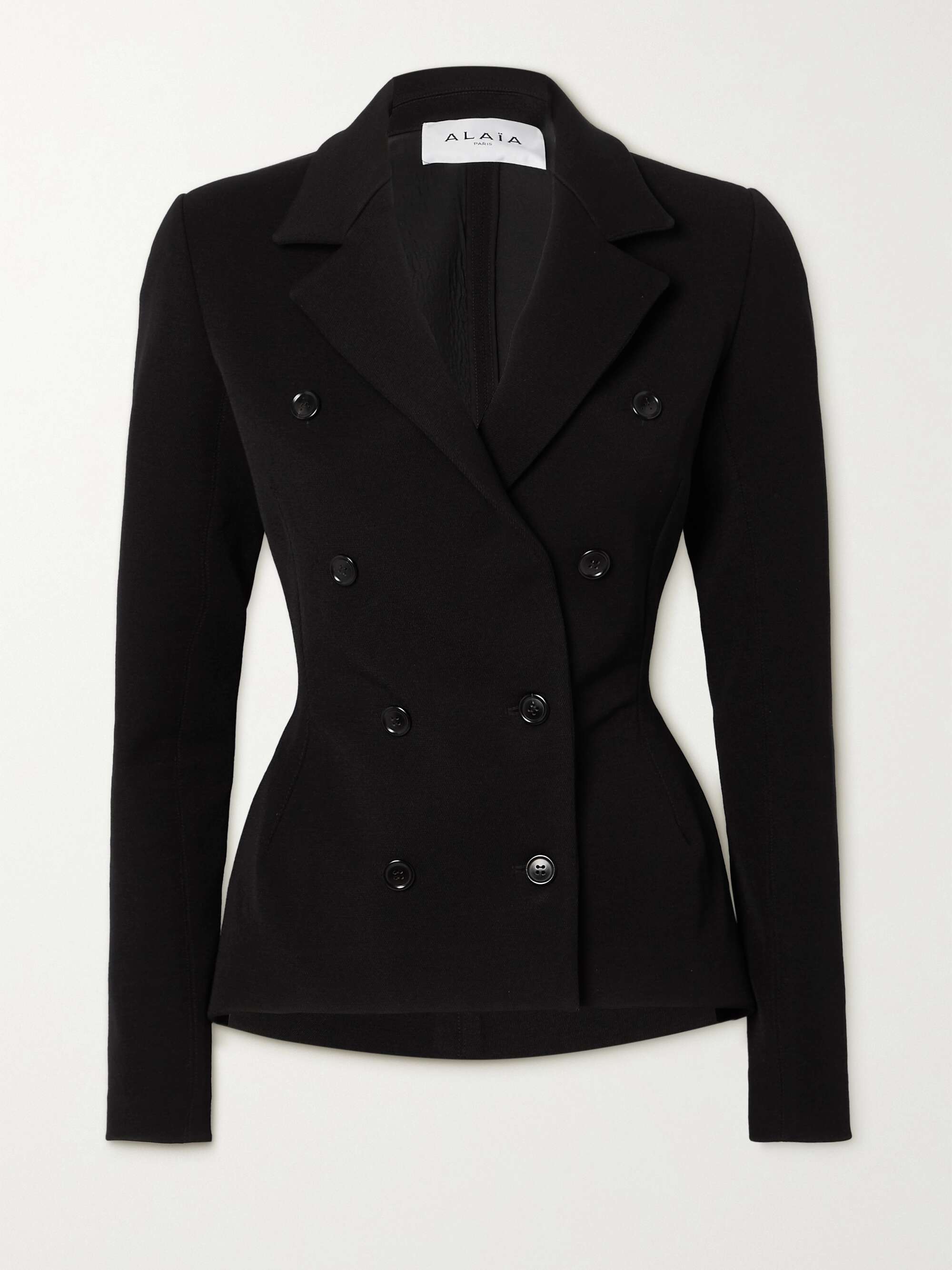 Archetypes double-breasted stretch-gabardine jacket view