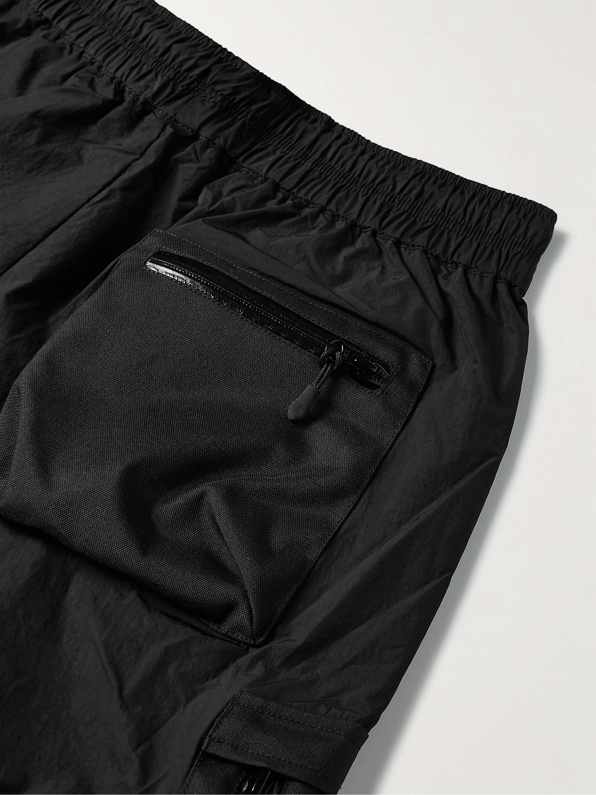 Himalayan Straight-Leg Canvas-Panelled Nylon Cargo Trousers view
