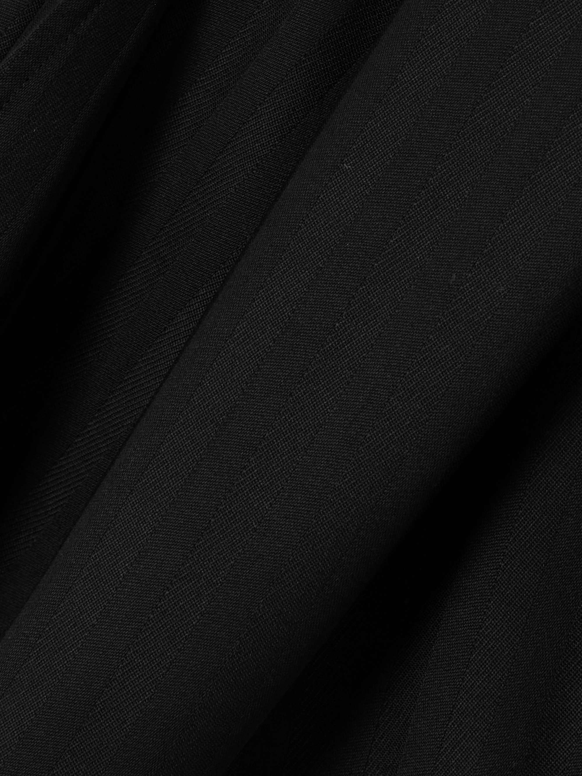Pleated wool-jacquard shorts view