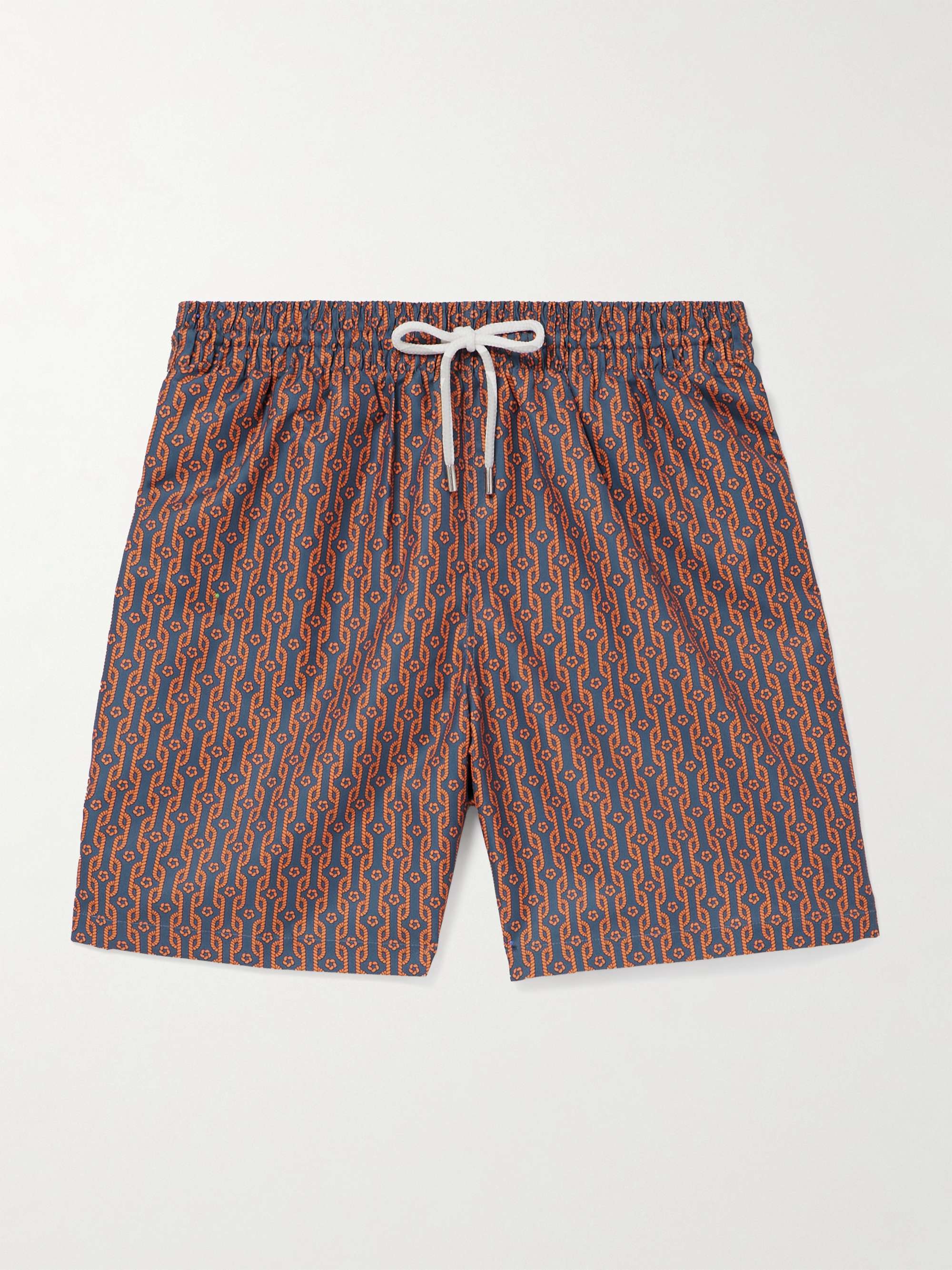 Tropez Straight-Leg Mid-Length Printed Swim Shorts view