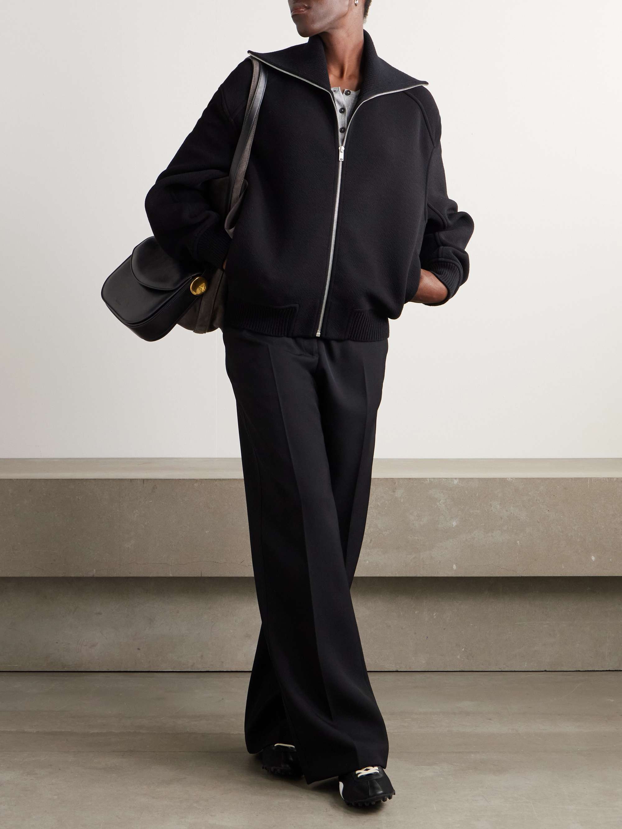 Wool-gabardine pants view
