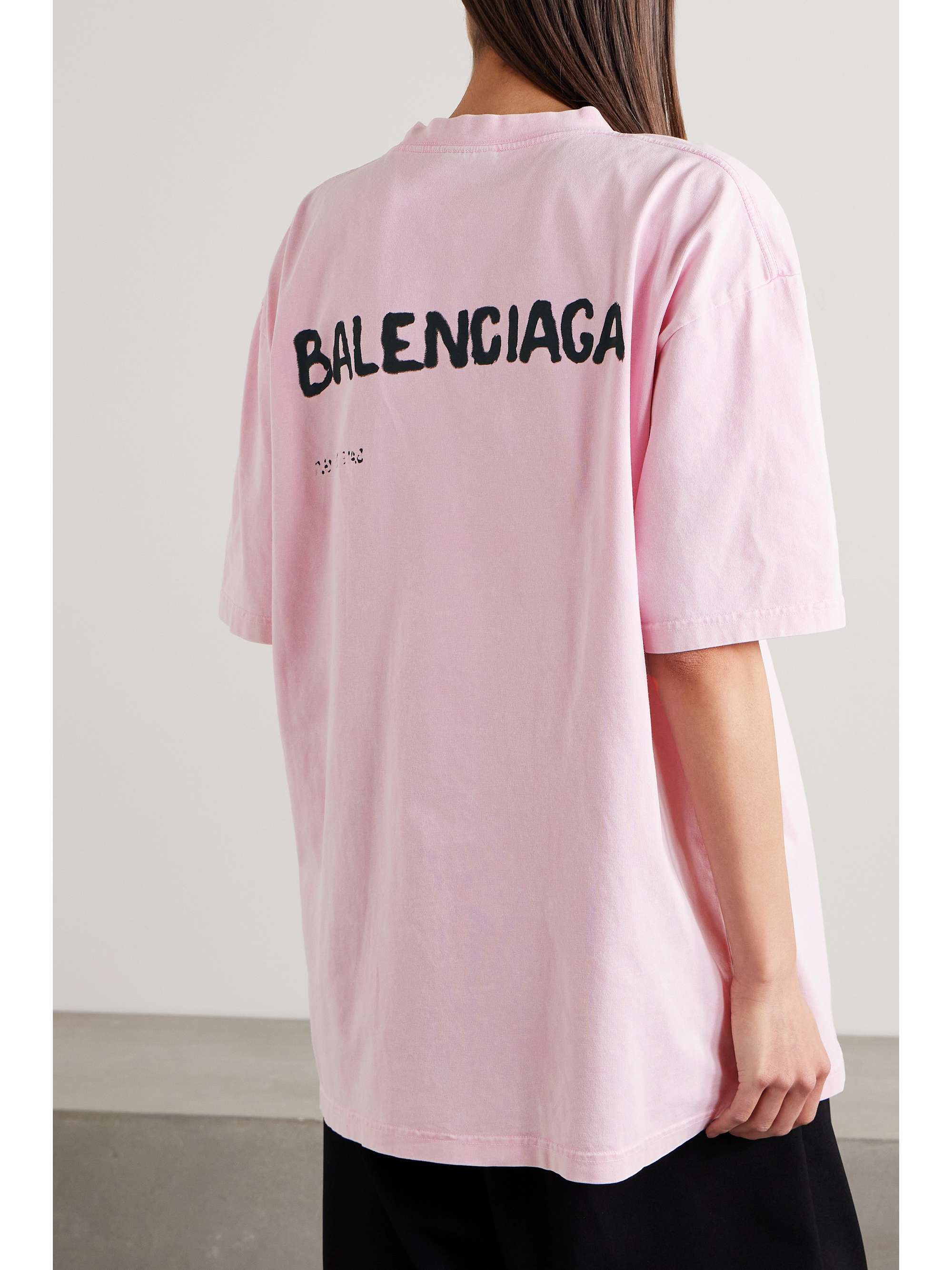 Oversized printed stretch-cotton jersey T-shirt view