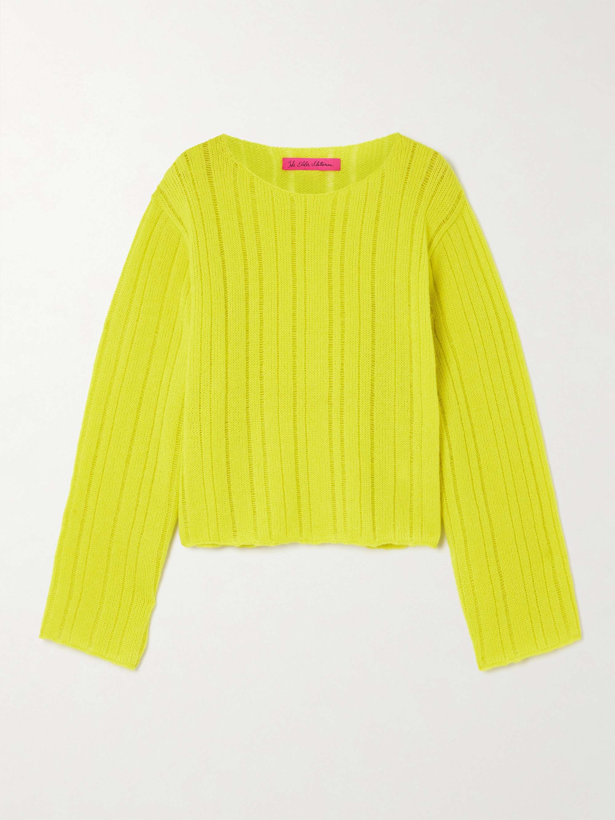 Drop Needle ribbed cashmere and cotton-blend sweater view