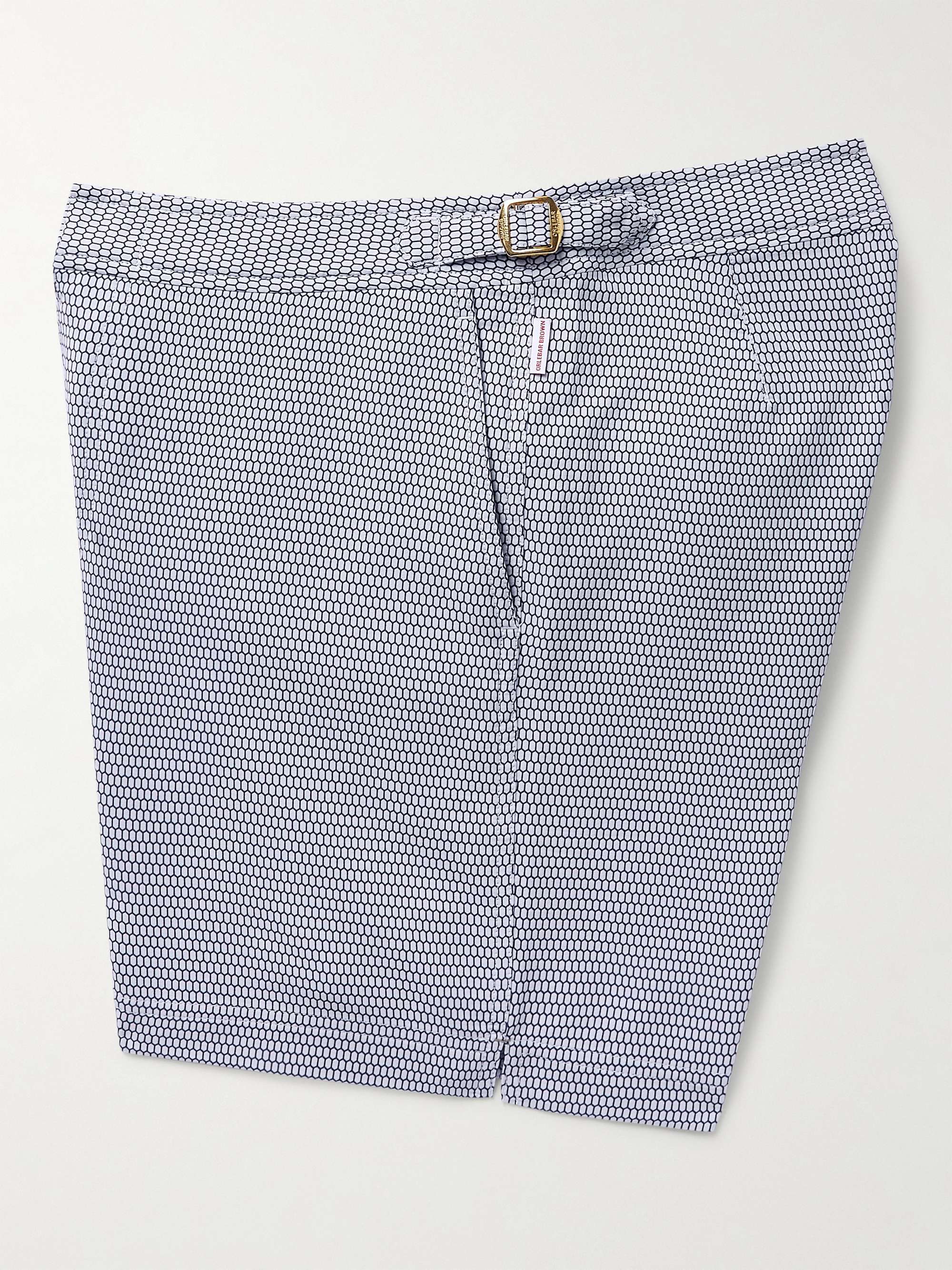 Bulldog X Fenella Slim-Fit Mid-Length Jacquard Swim Shorts view