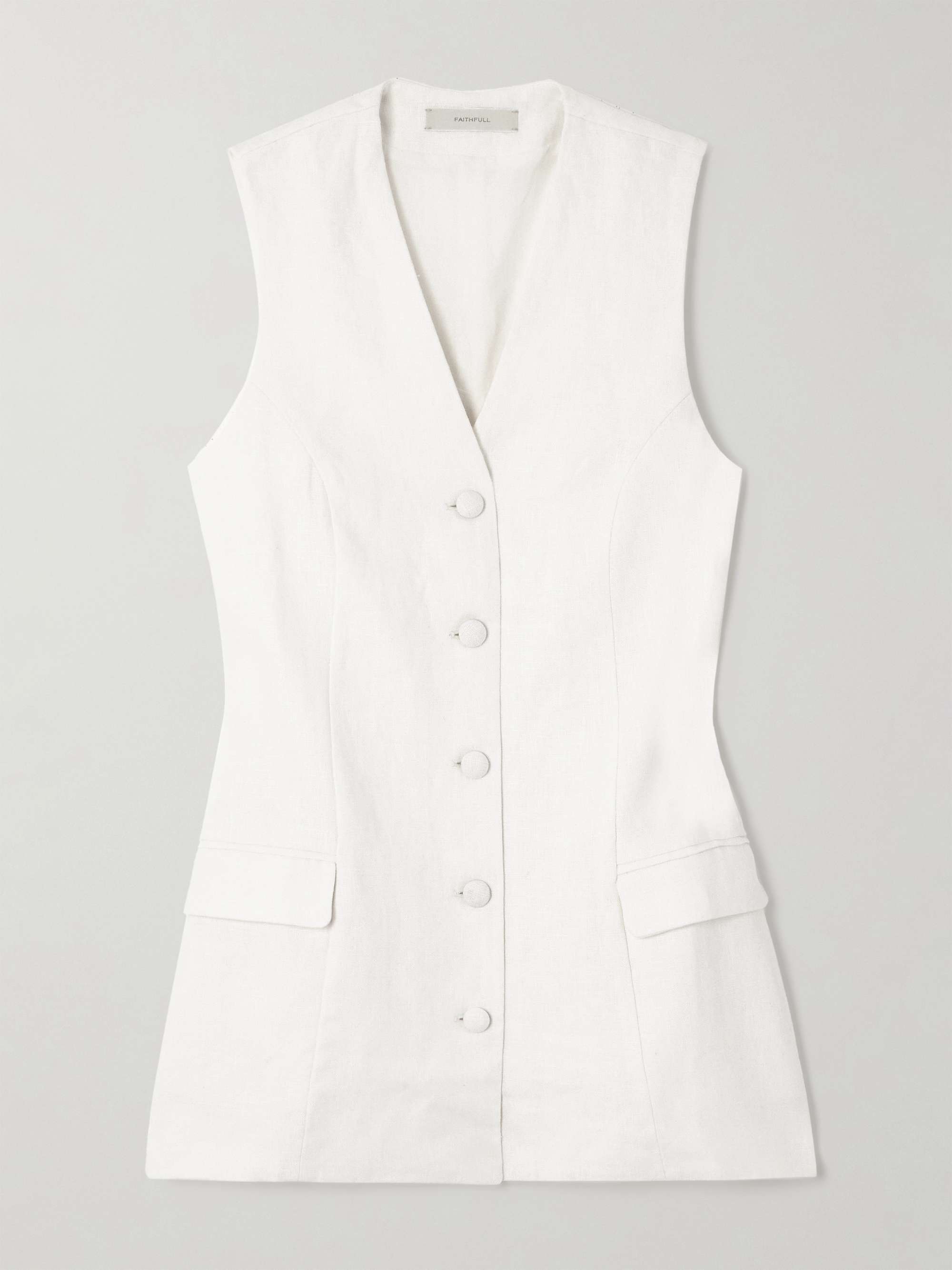 Eloise linen vest view