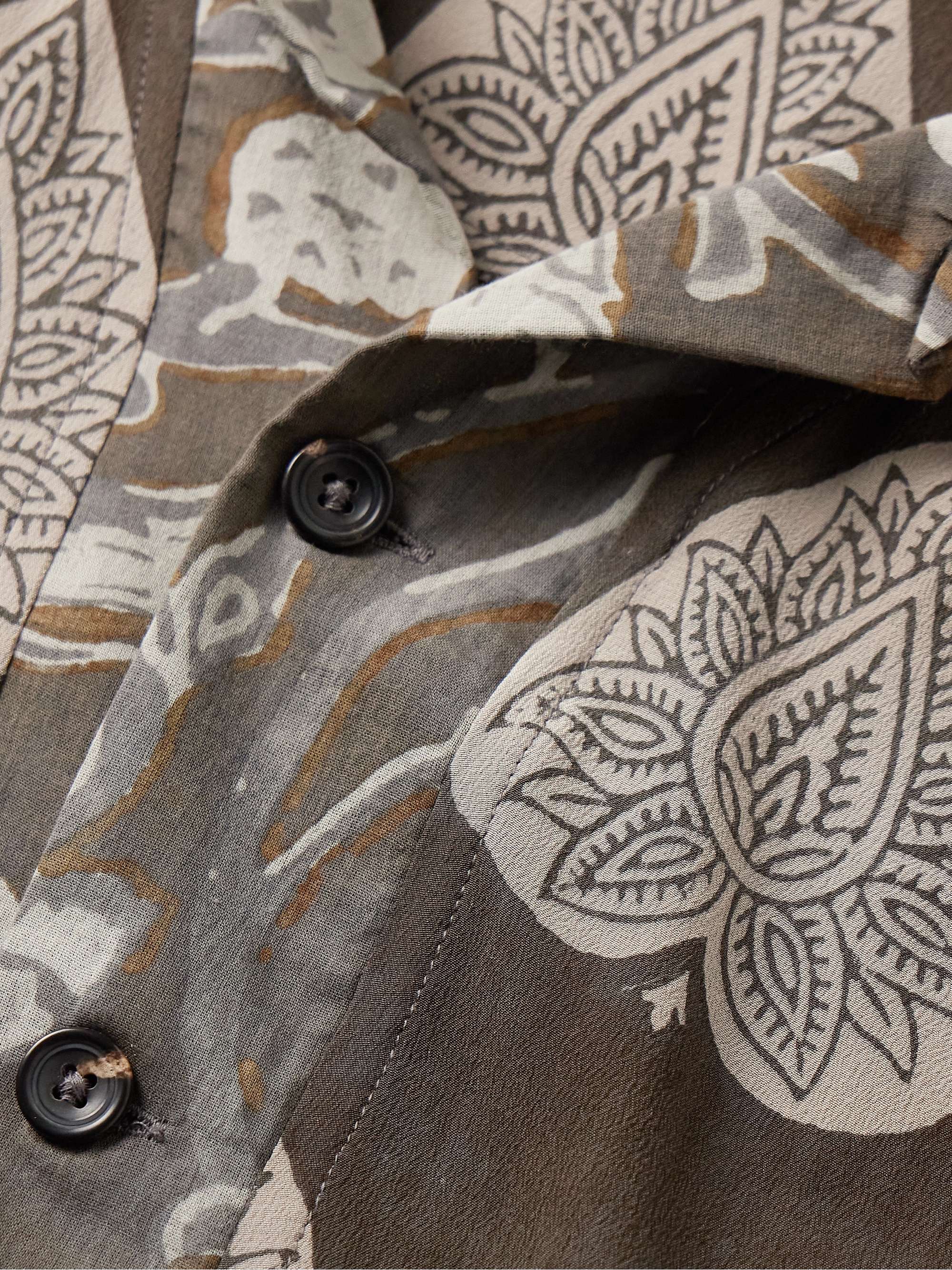 Printed Silk Shirt view