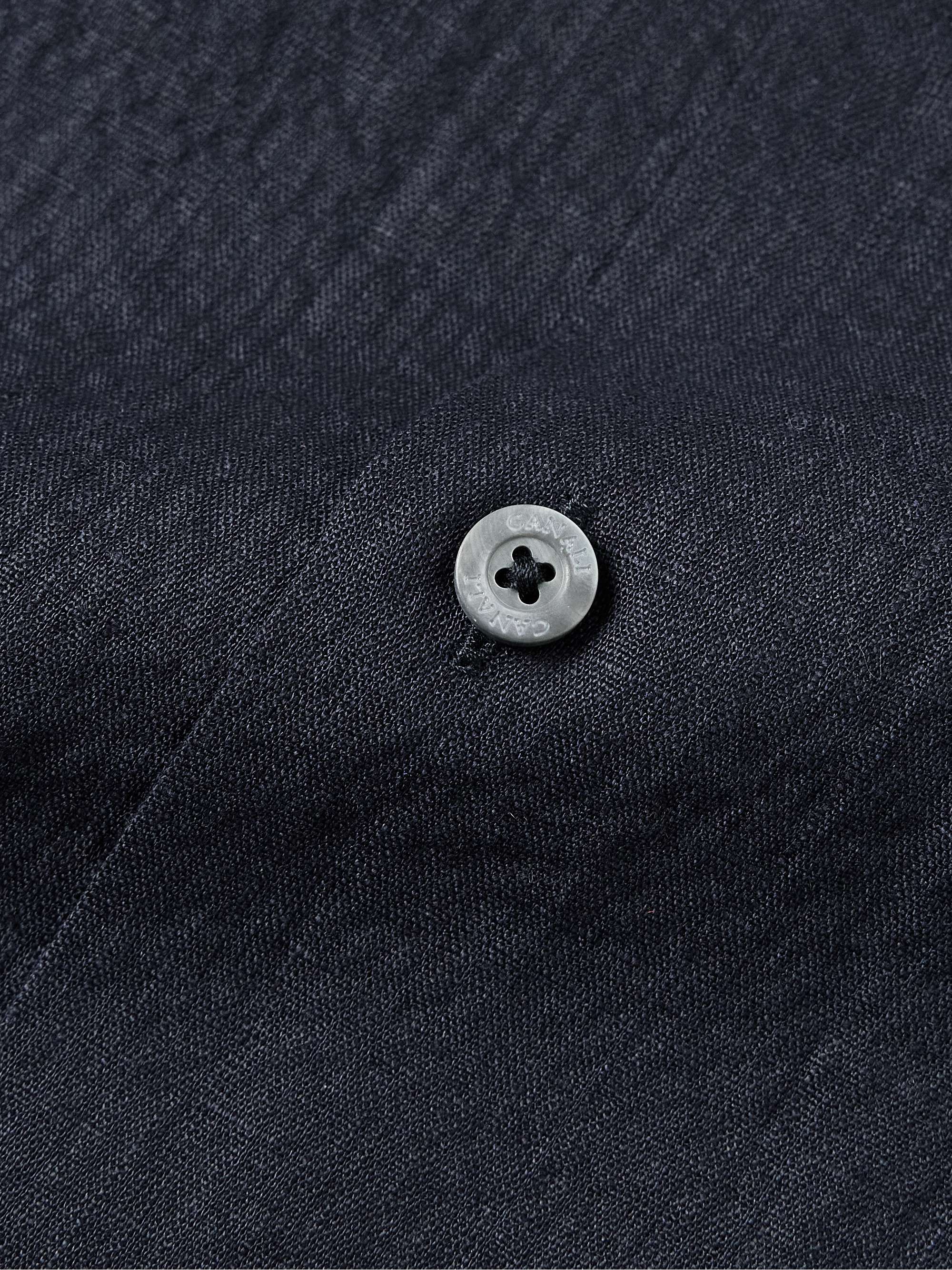Camp-Collar Linen-Seersucker Shirt view