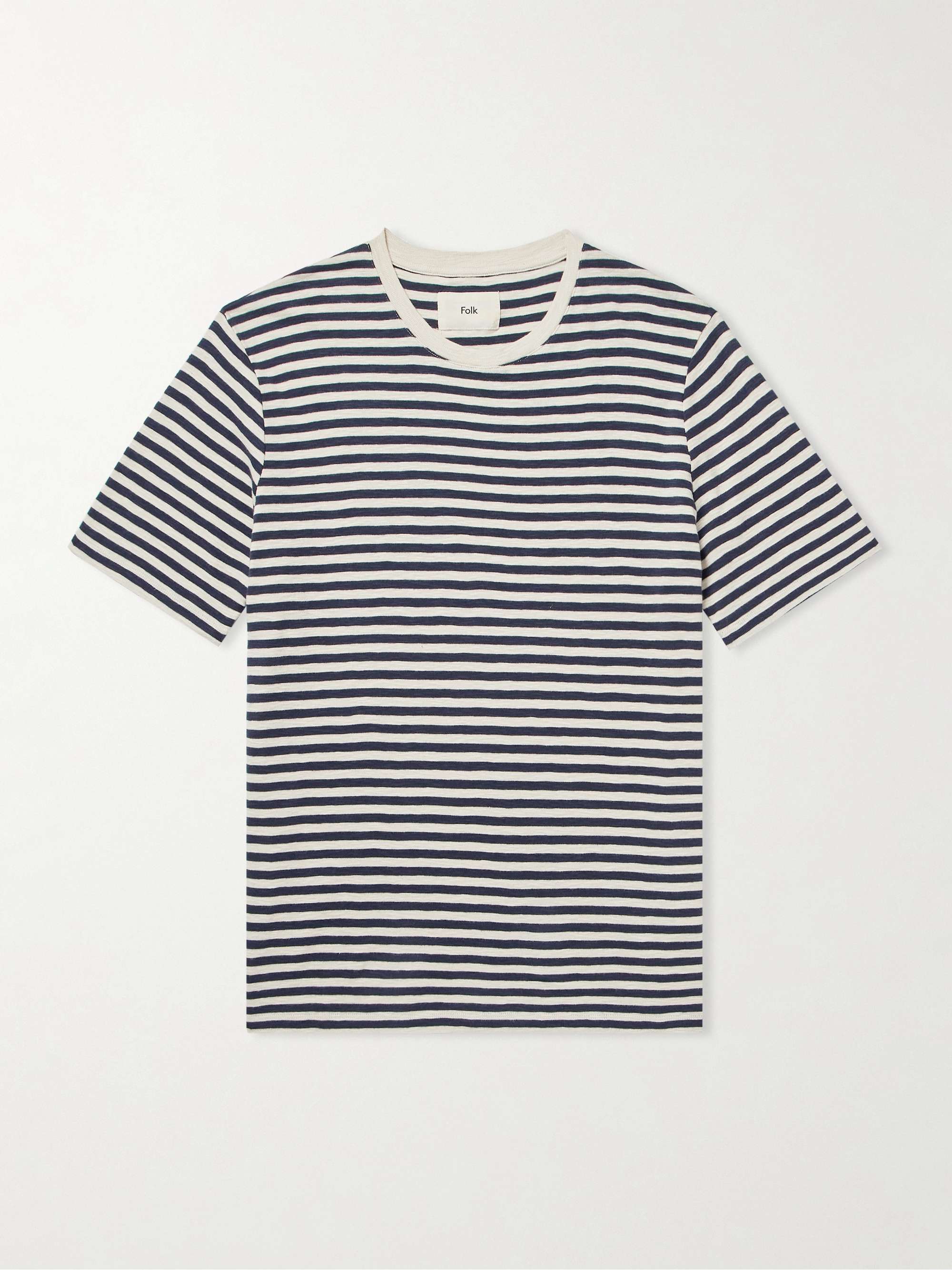 Classic Striped Cotton-Jersey T-Shirt view
