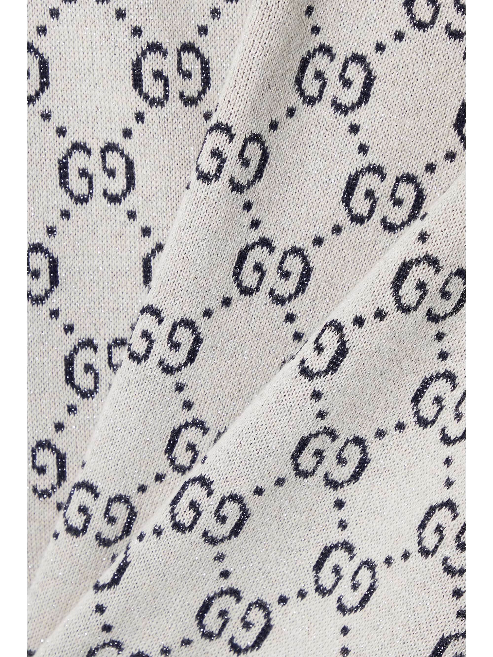 Love Parade metallic jacquard-knit cotton-blend sweater view