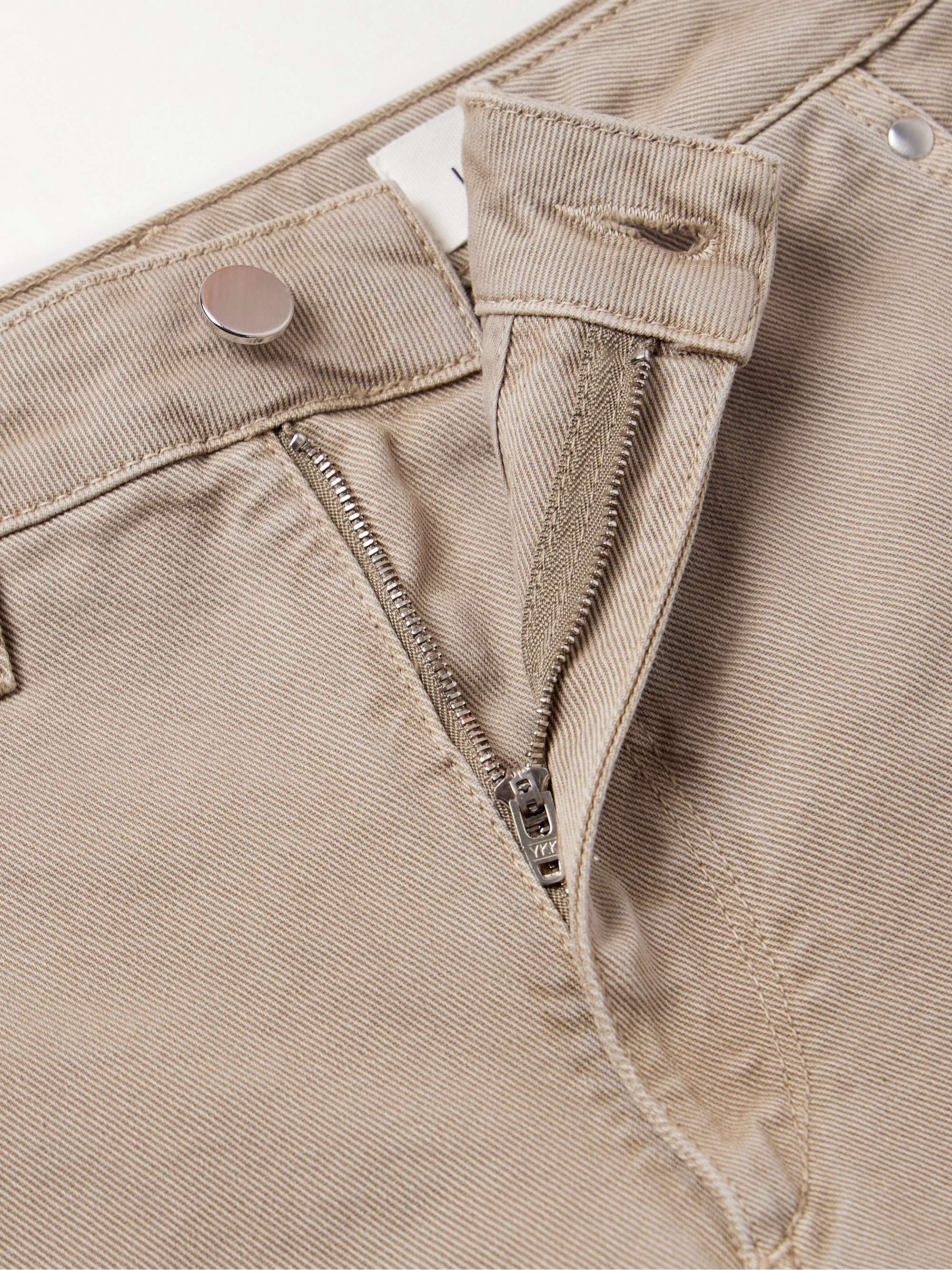 Twisted cropped high-rise straight-leg jeans view