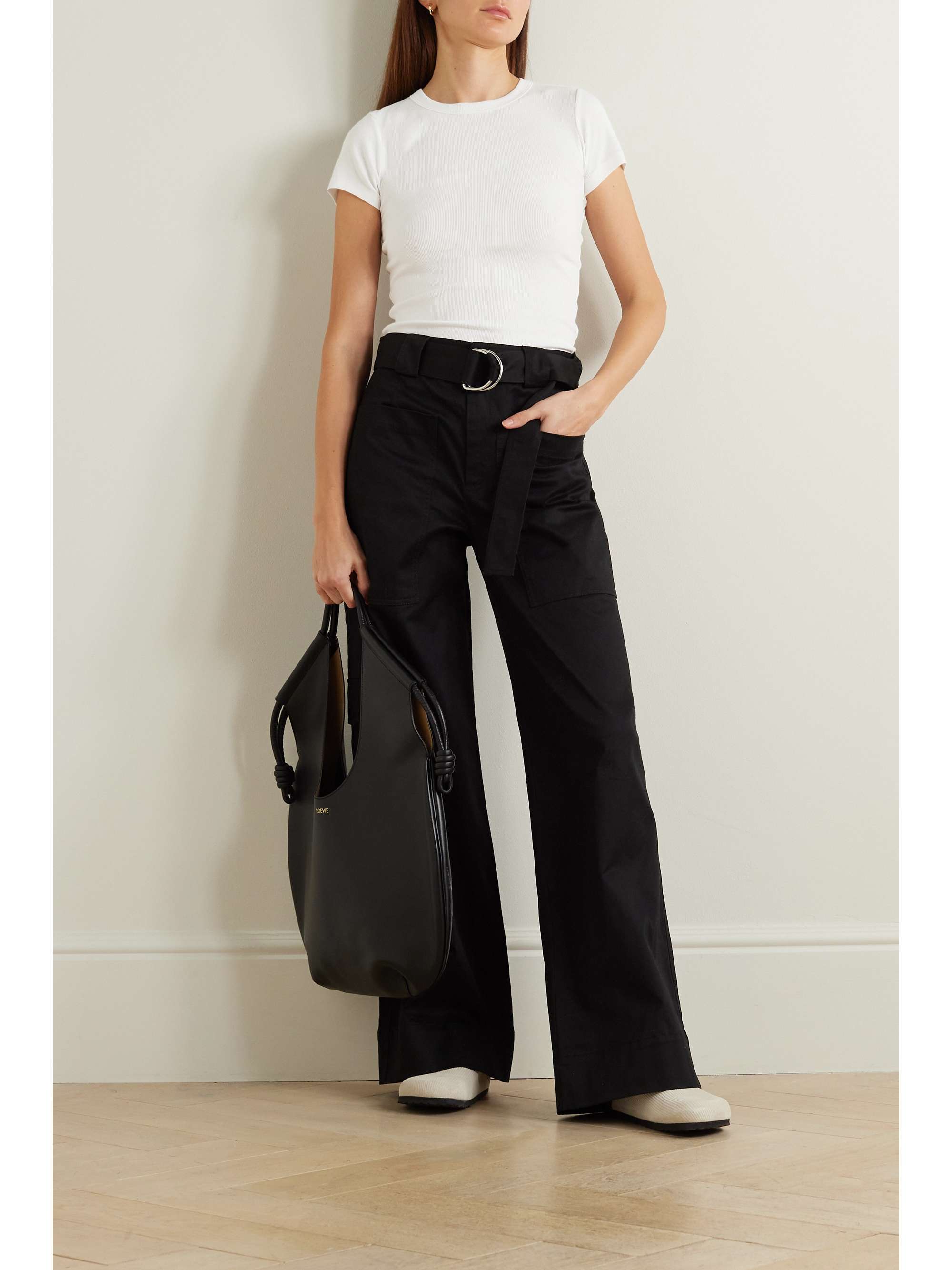Kelly ribbed stretch-cotton jersey T-Shirt view