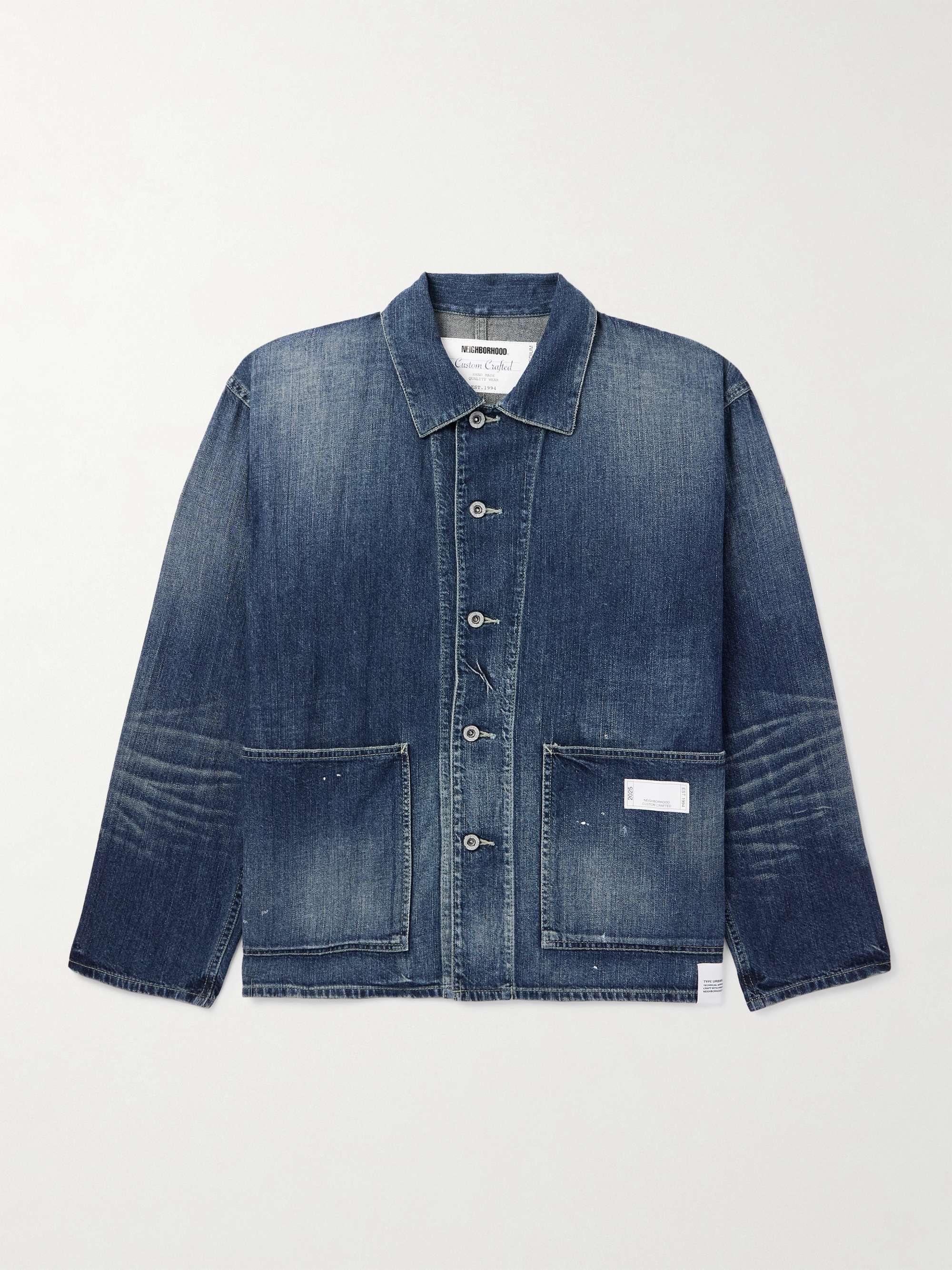 Logo-Appliquéd Denim Overshirt view