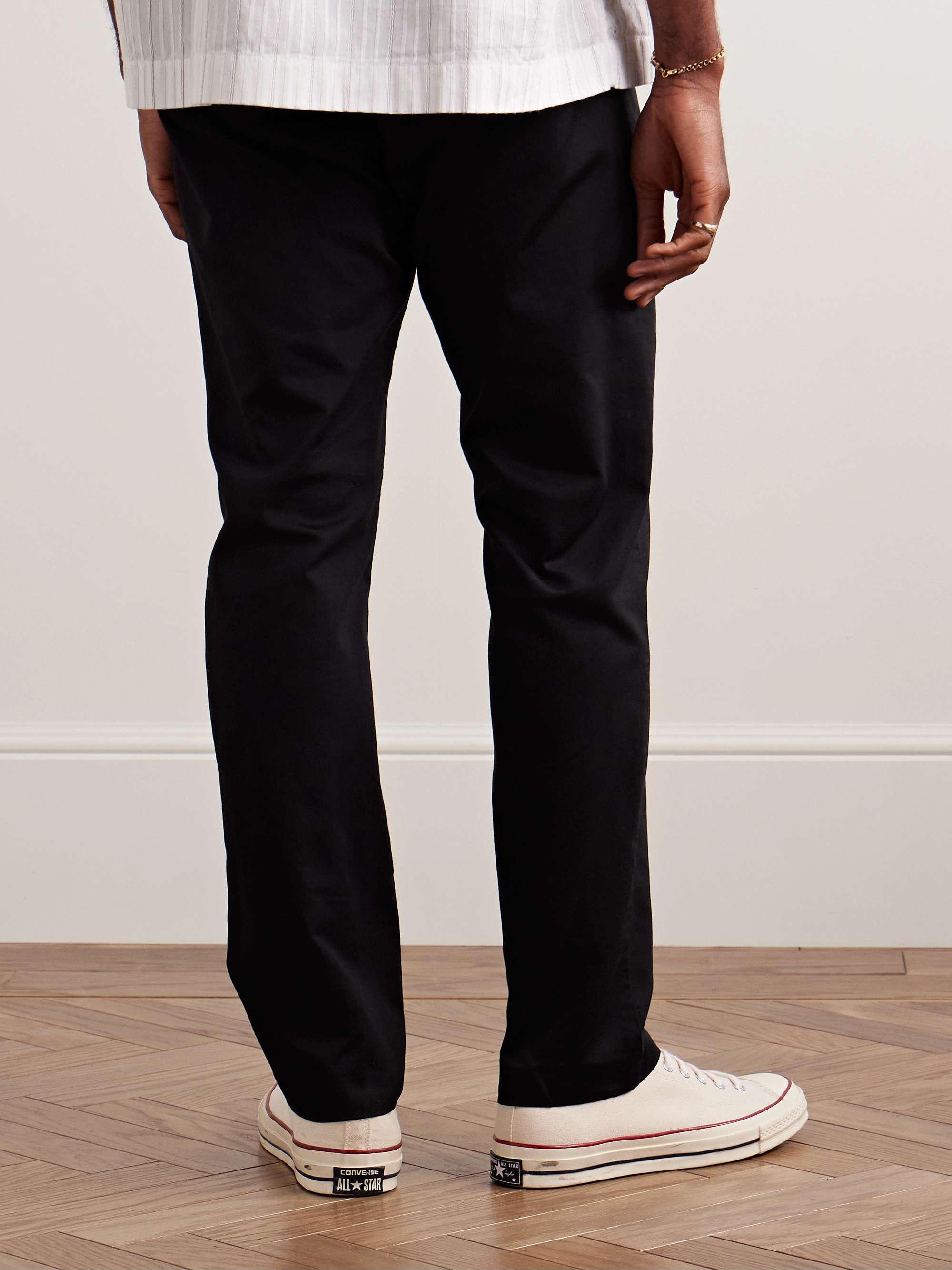 Theo Slim-Fit Organic Cotton-Blend Chinos view