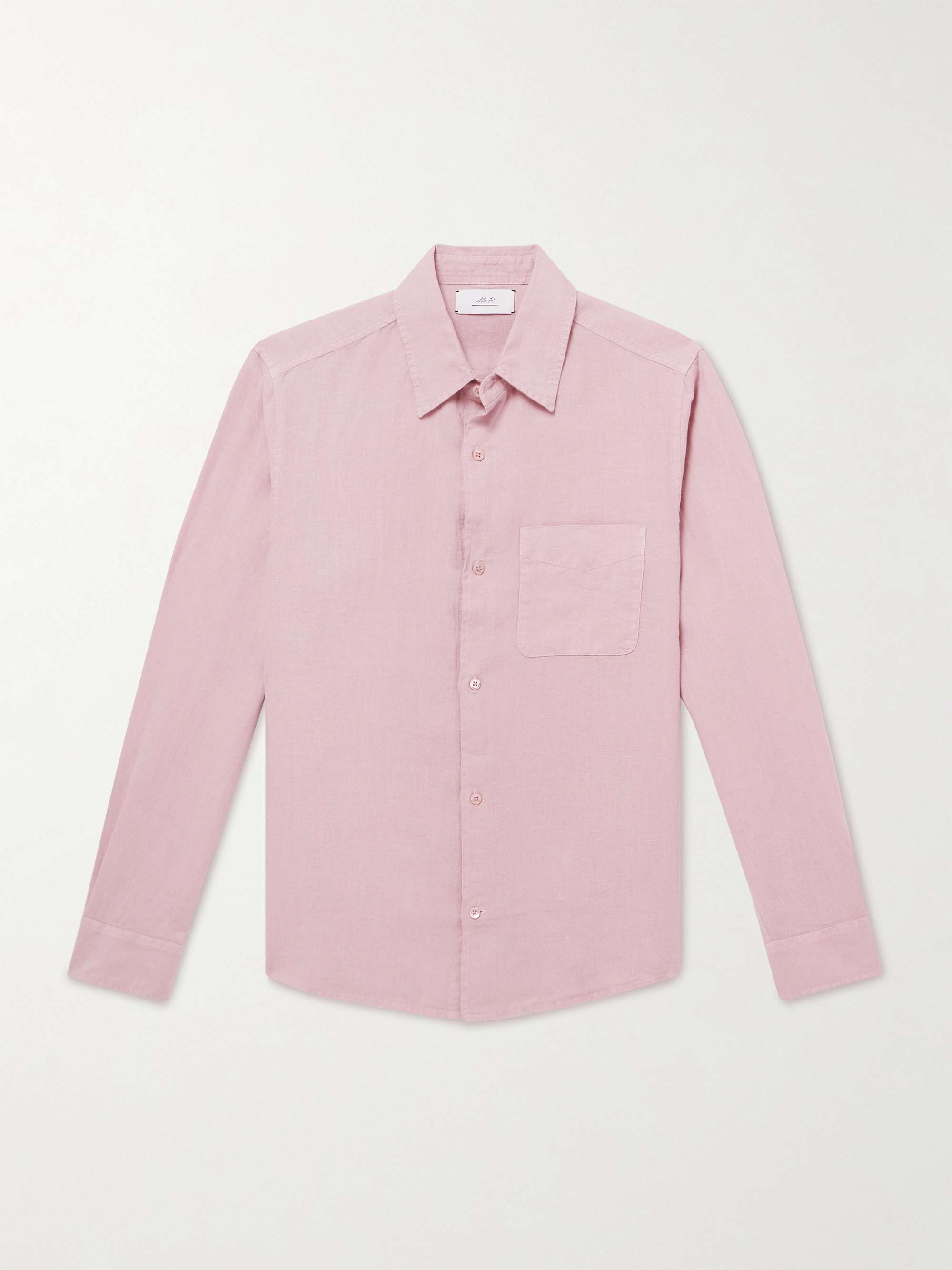 Garment-Dyed Linen Shirt view
