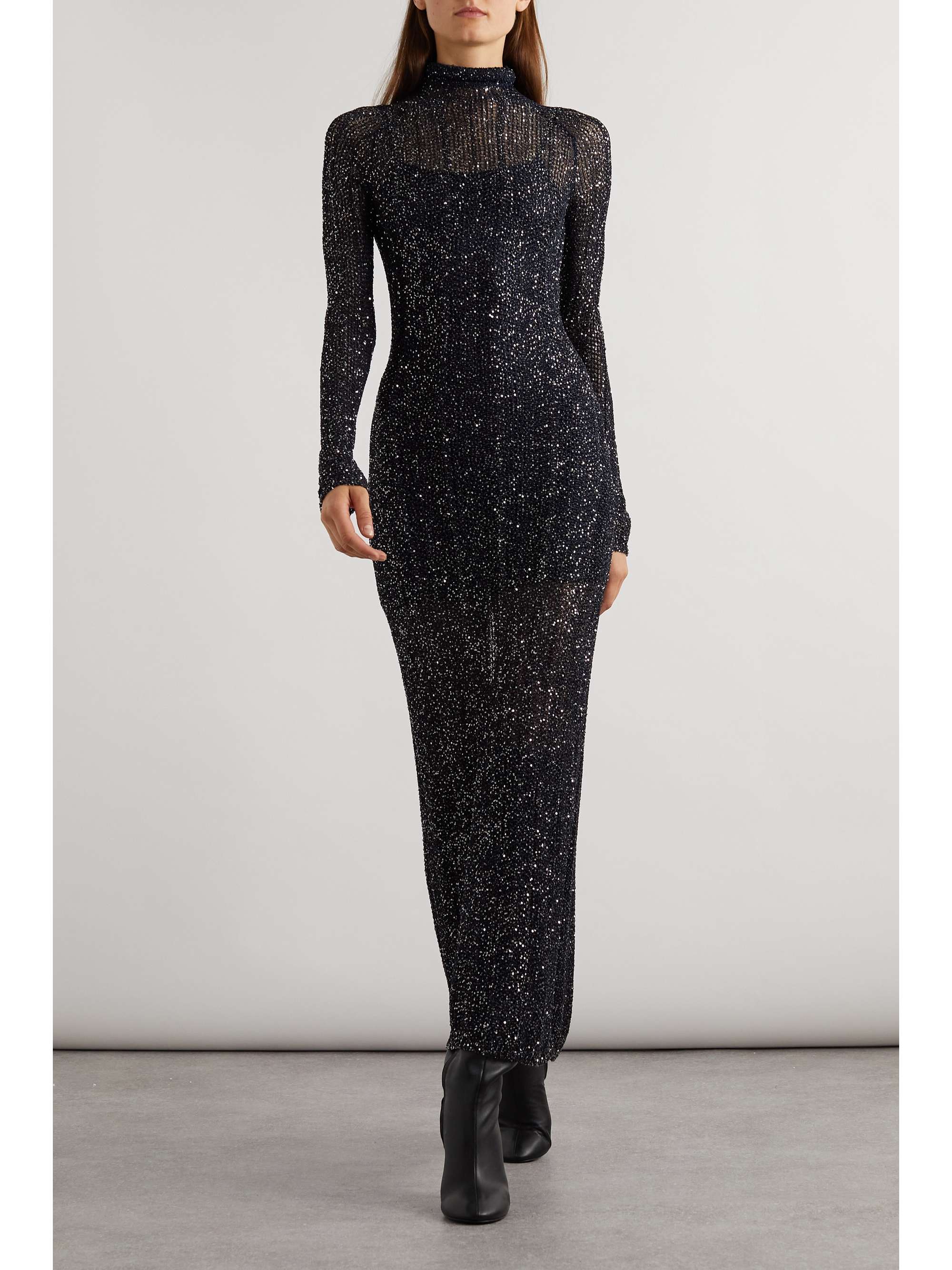 Archetypes sequined knitted maxi dress view