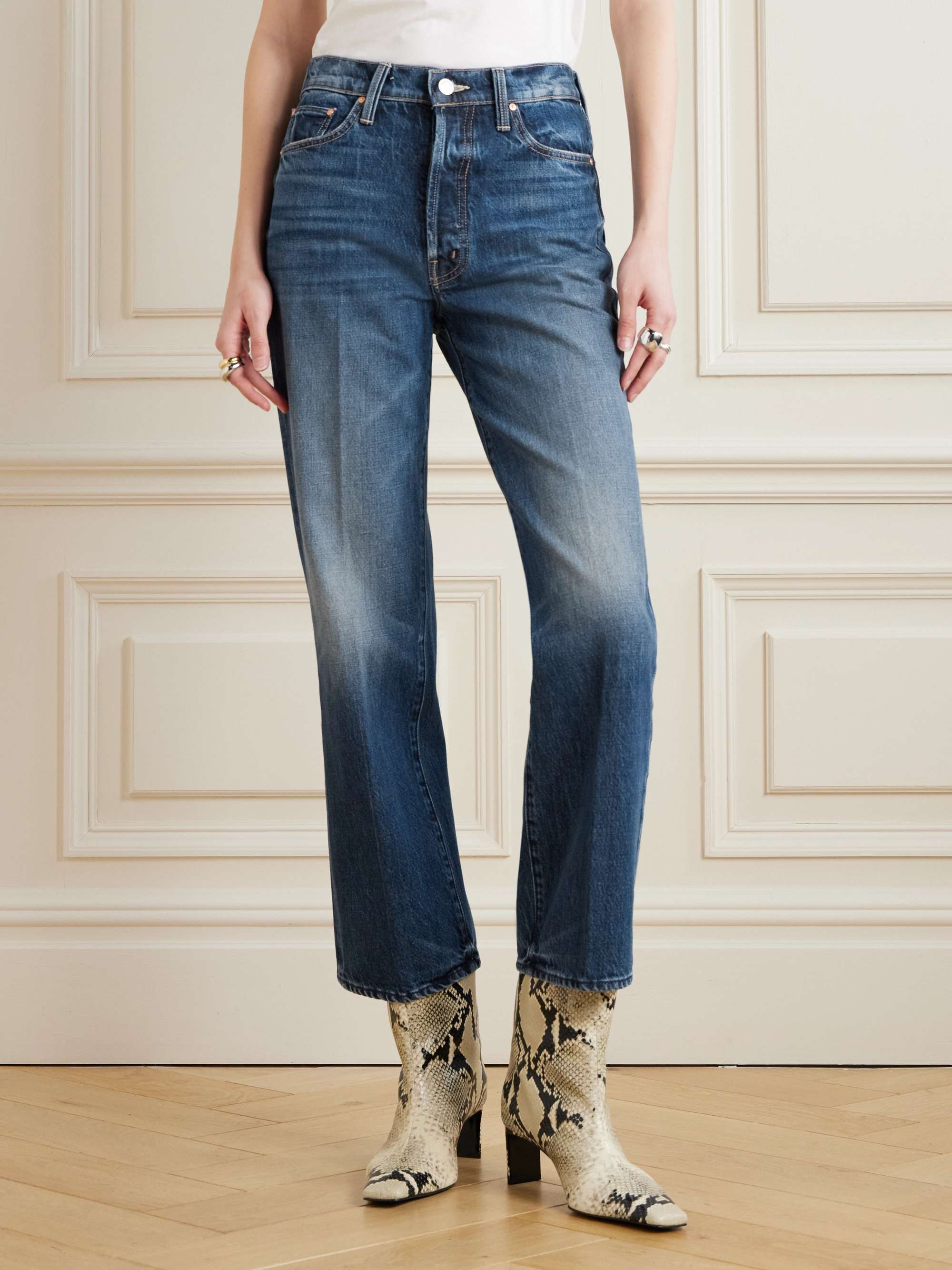 The Rambler Ankle high-rise straight-leg jeans view