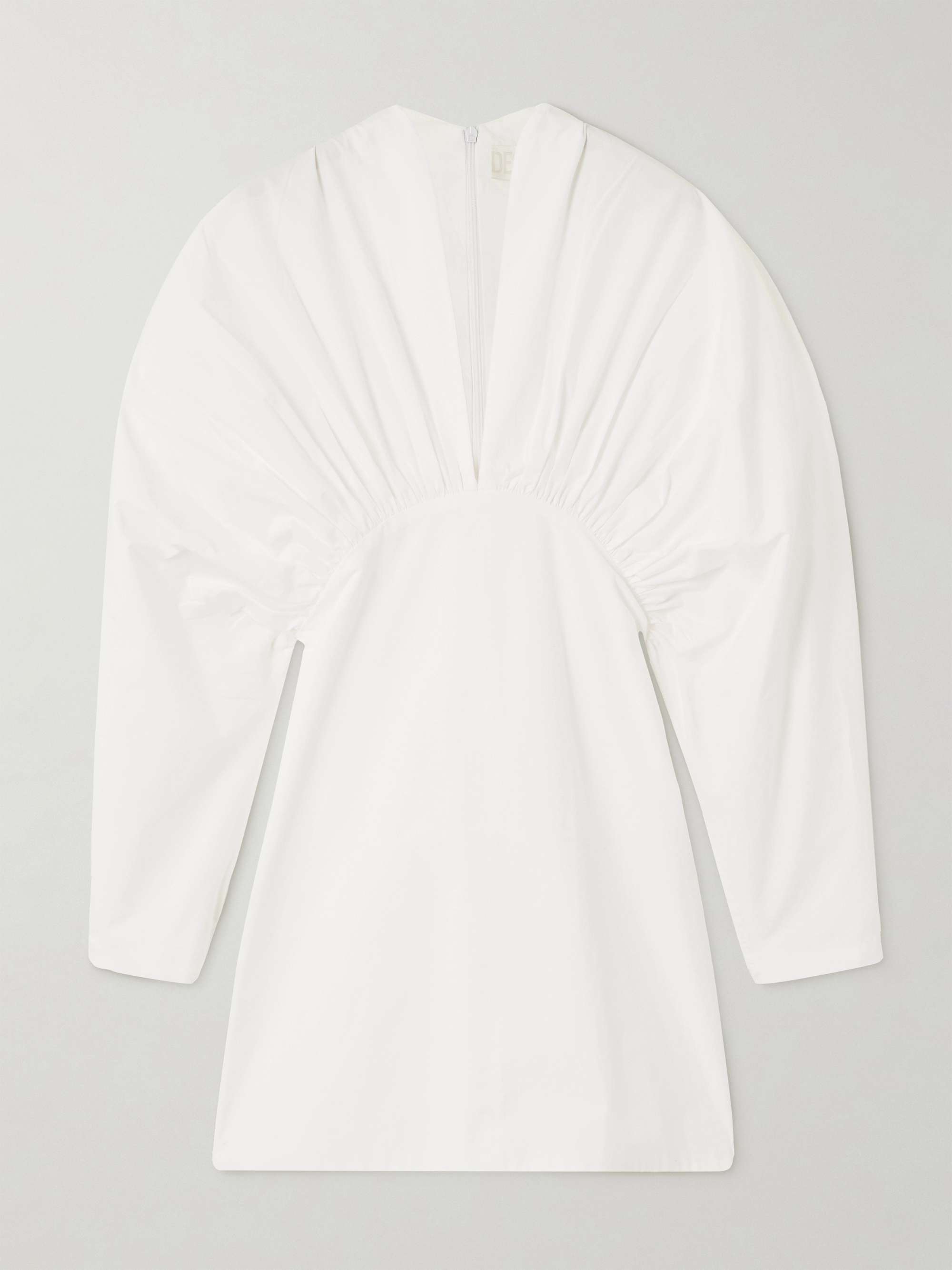 Atsuko gathered cotton-poplin mini dress view
