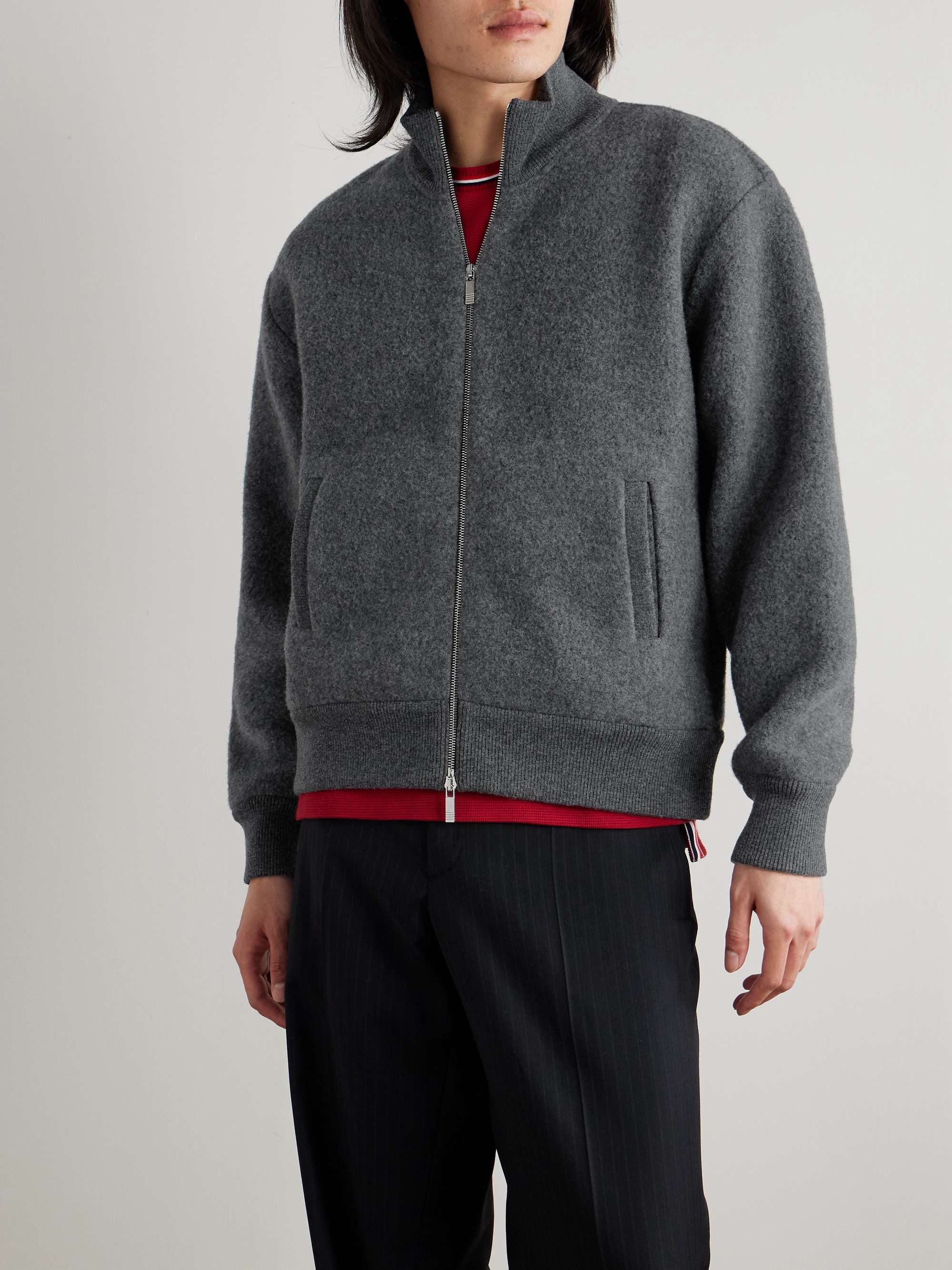Wool-Fleece Zip-Up Jacket view