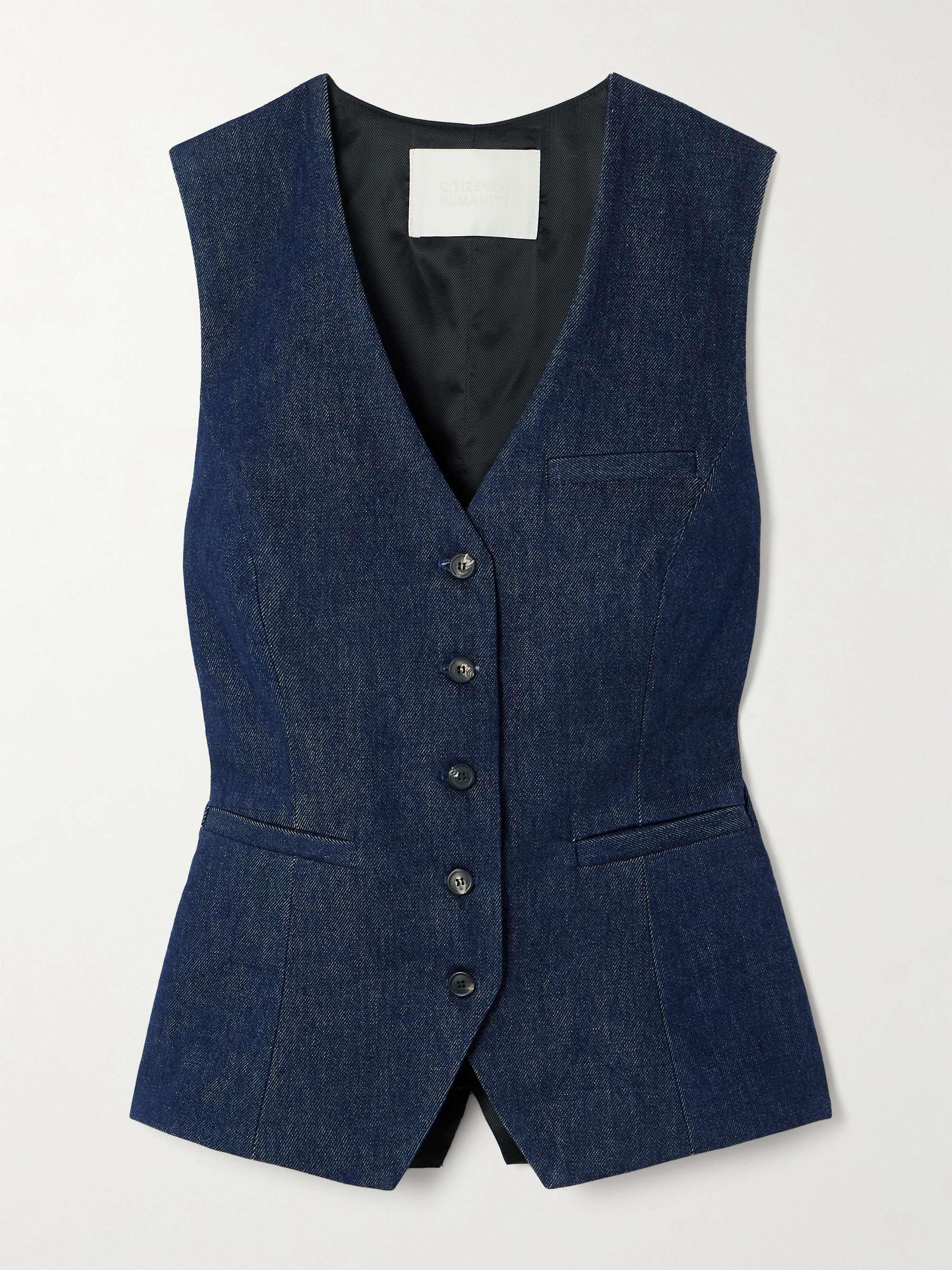 Jasmin denim vest view